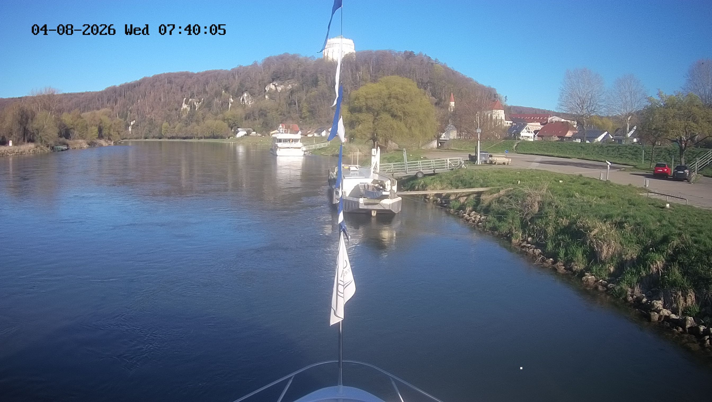 Archived image Webcam Kelheim – View Ship Maximilian II