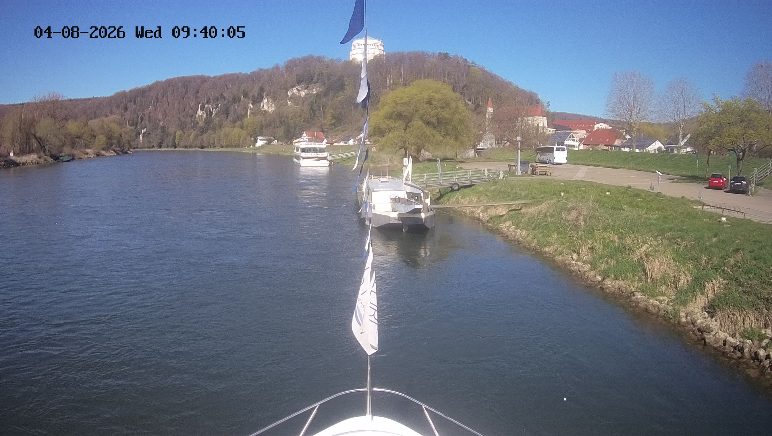 Archived image Webcam Kelheim – View Ship Maximilian II