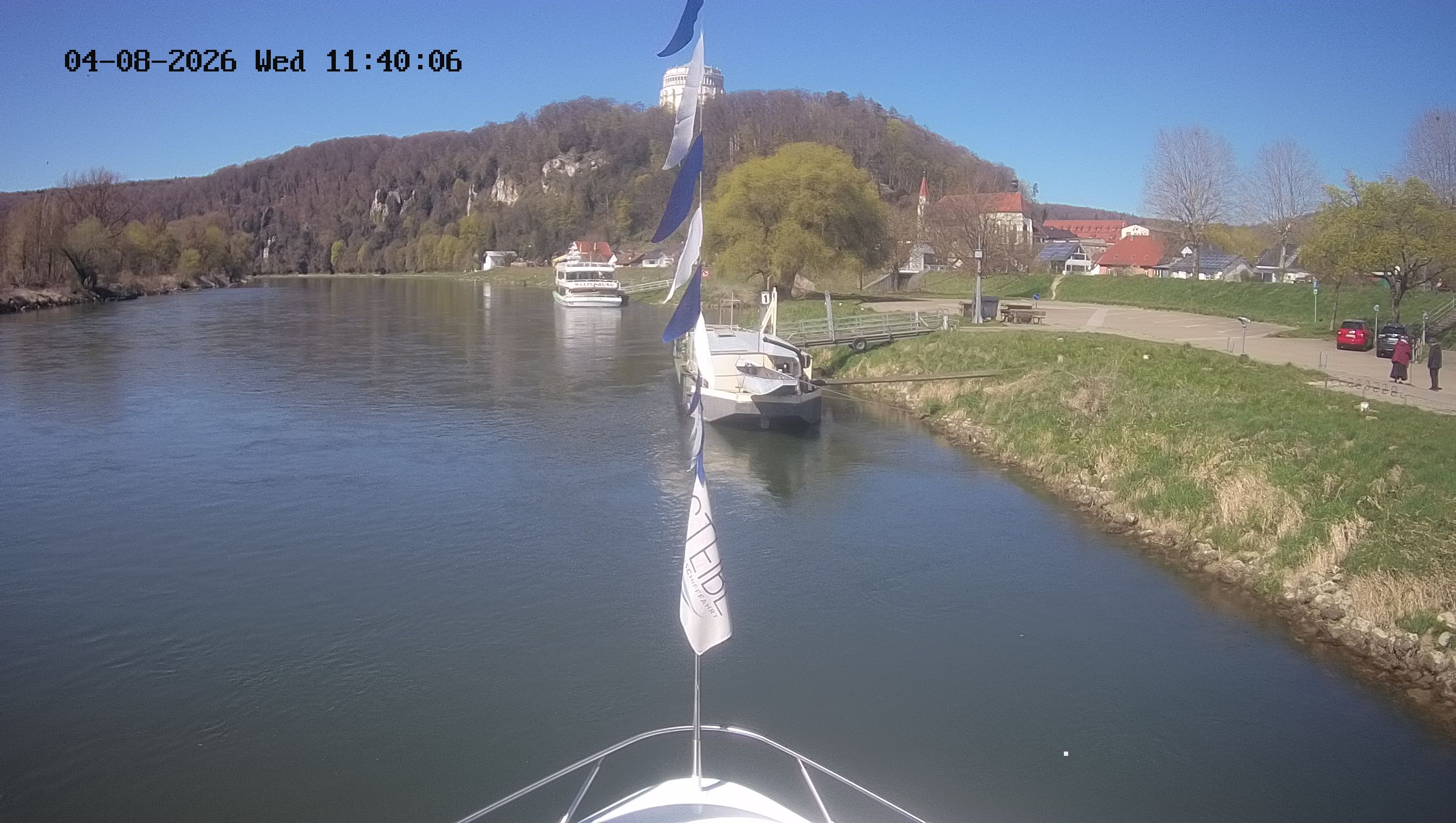 Archived image Webcam Kelheim – View Ship Maximilian II