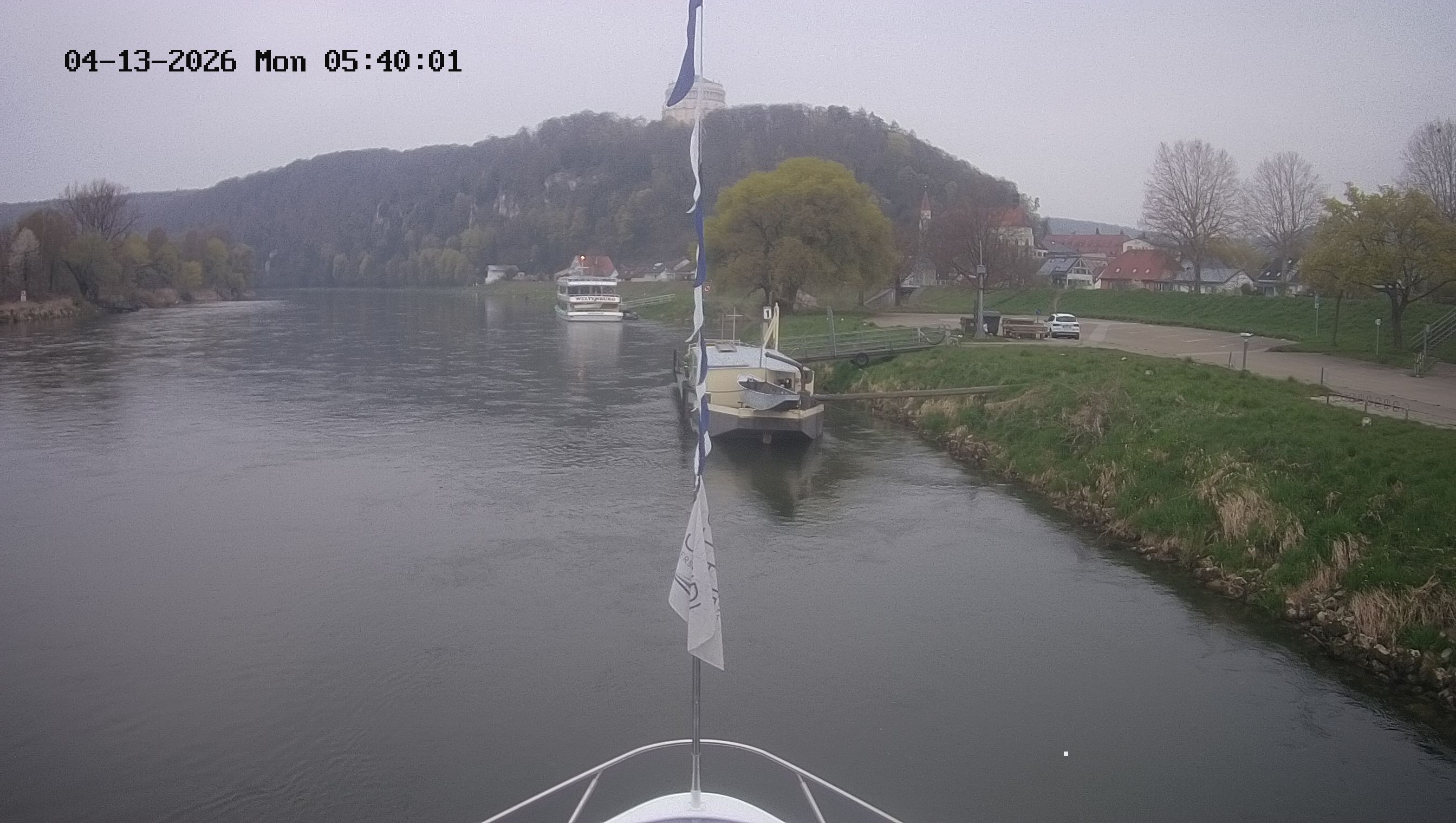 Archived image Webcam Kelheim – View Ship Maximilian II