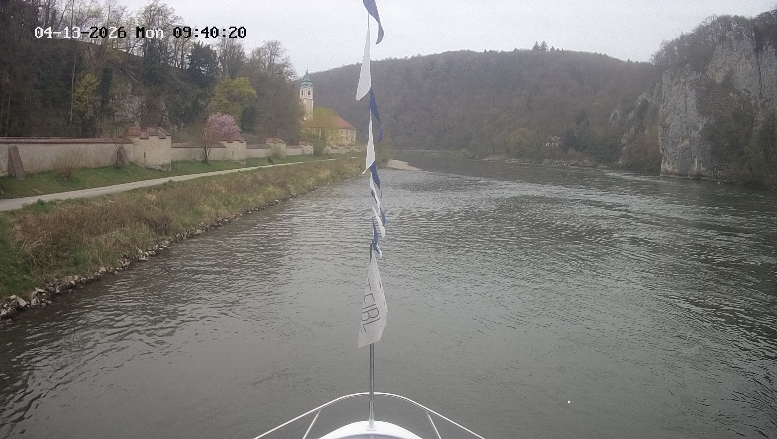 Archived image Webcam Kelheim – View Ship Maximilian II