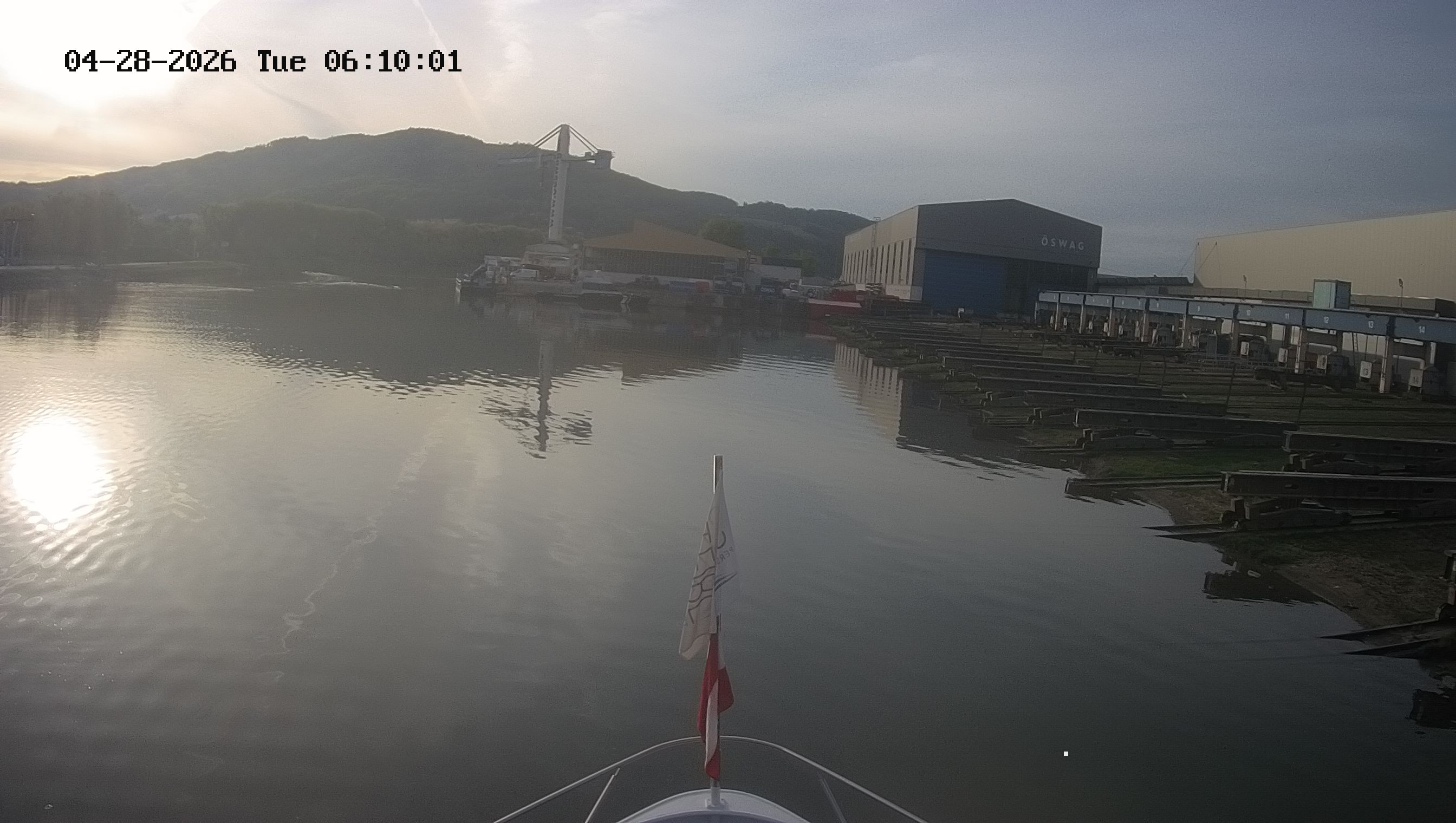 Archived image Webcam Kelheim – View Ship Maximilian II