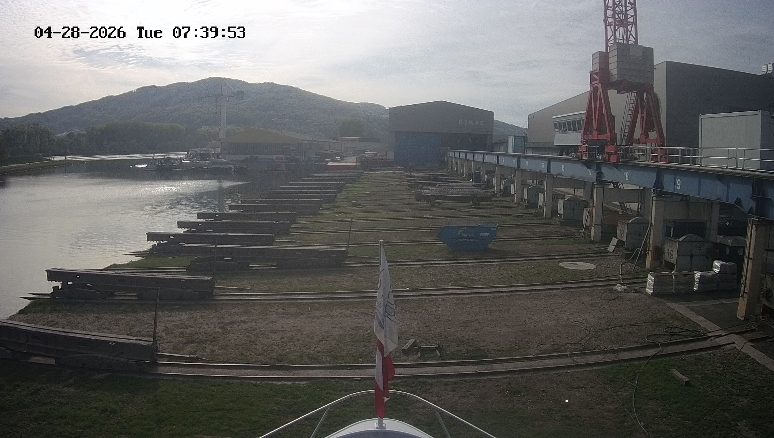 Archived image Webcam Kelheim – View Ship Maximilian II