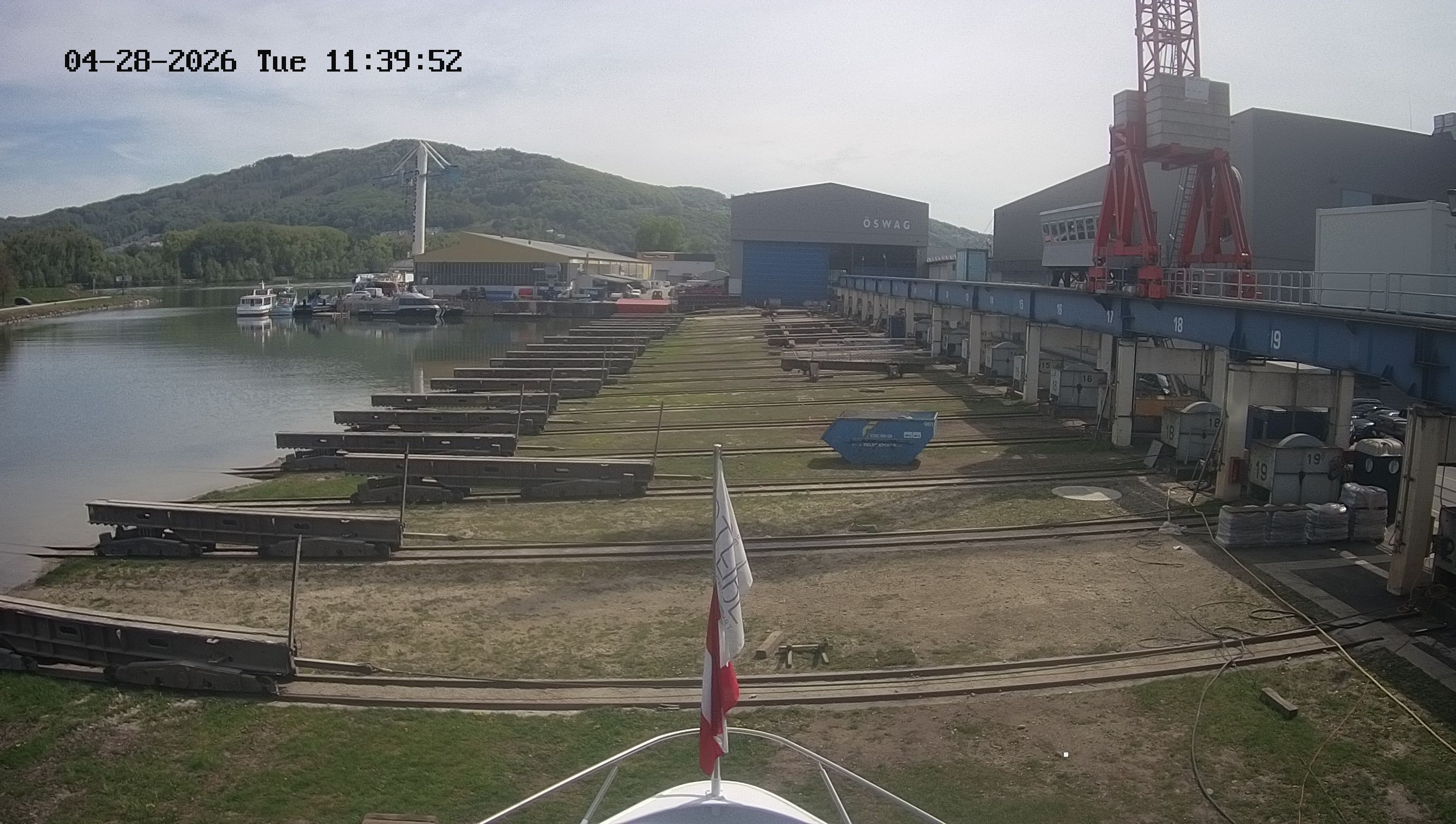 Archived image Webcam Kelheim – View Ship Maximilian II