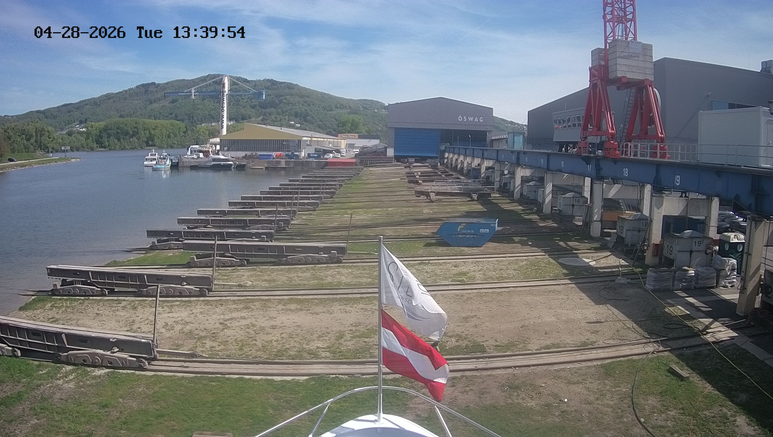 Archived image Webcam Kelheim – View Ship Maximilian II