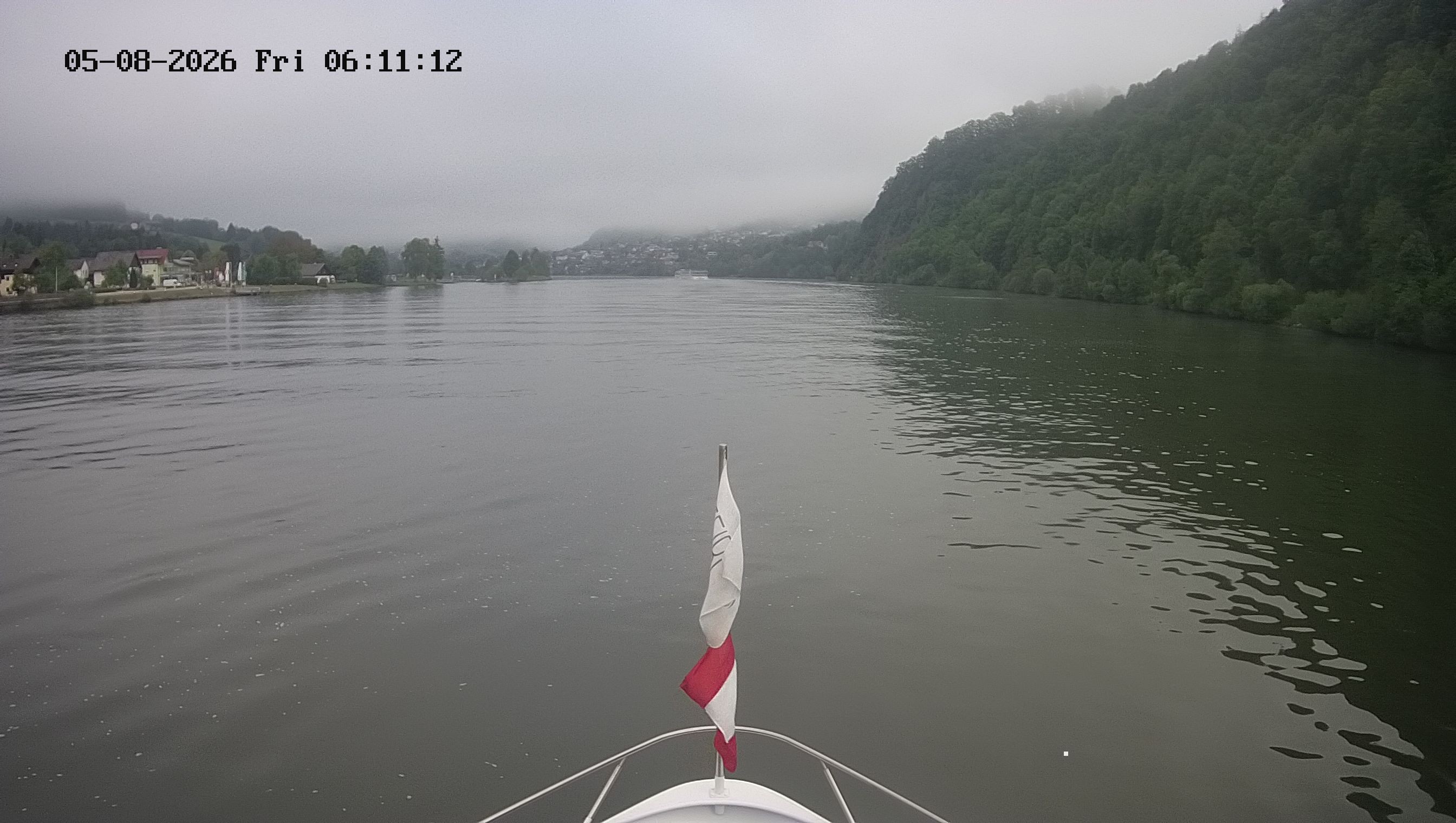 Archived image Webcam Kelheim – View Ship Maximilian II