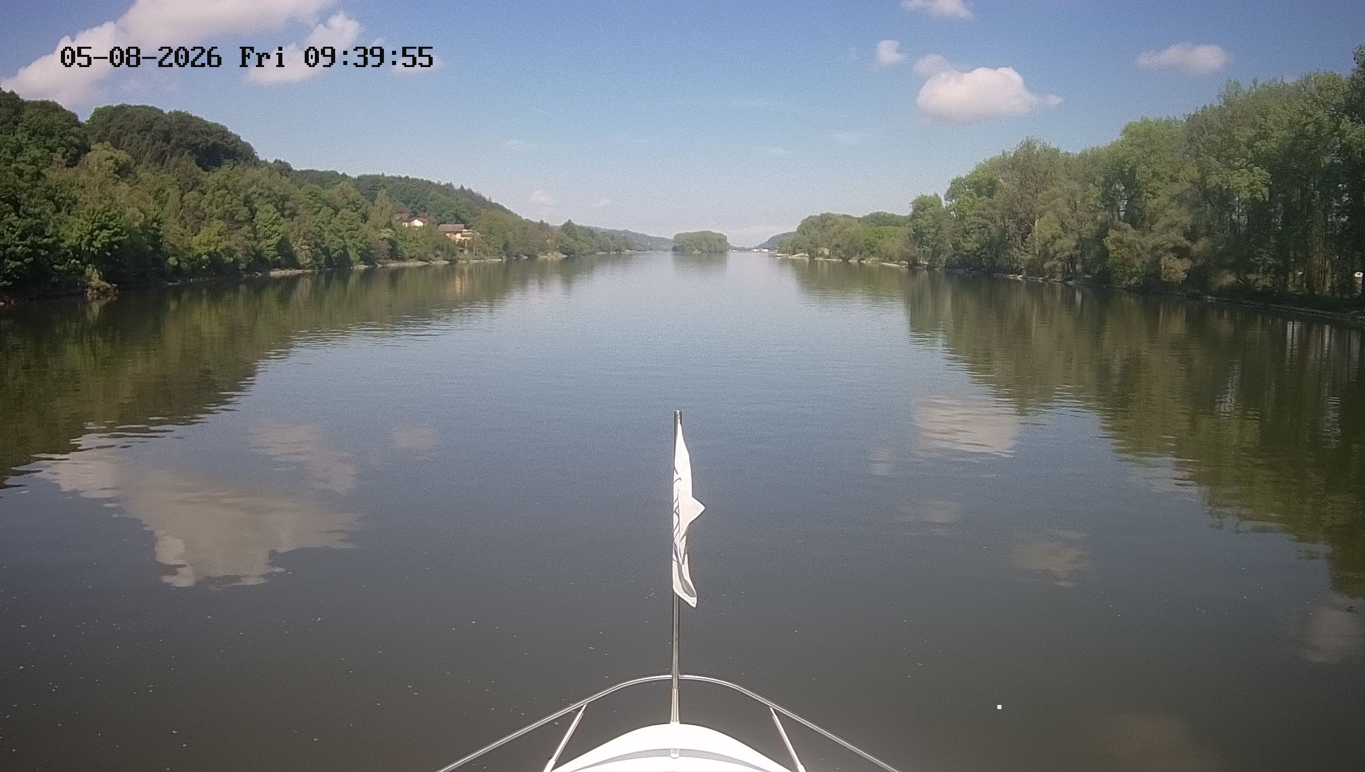 Archived image Webcam Kelheim – View Ship Maximilian II