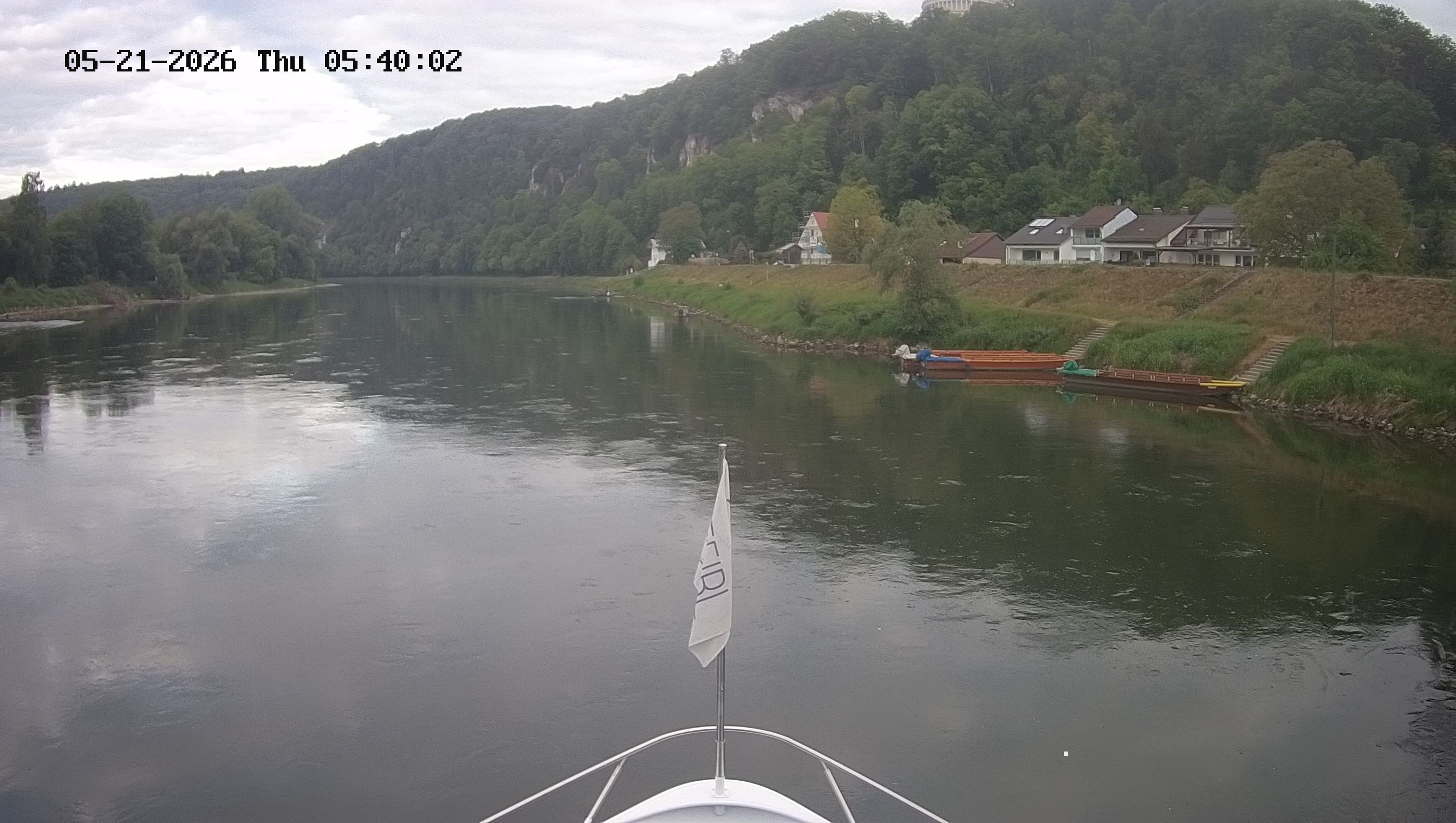 Archived image Webcam Kelheim – View Ship Maximilian II