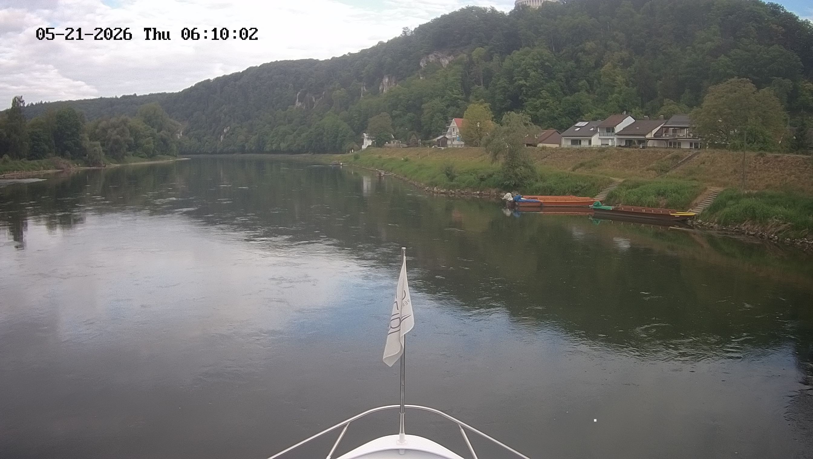 Archived image Webcam Kelheim – View Ship Maximilian II