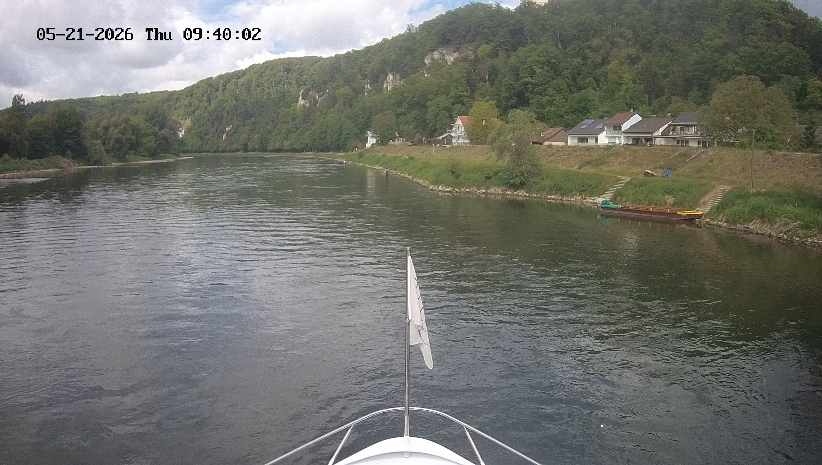Archived image Webcam Kelheim – View Ship Maximilian II