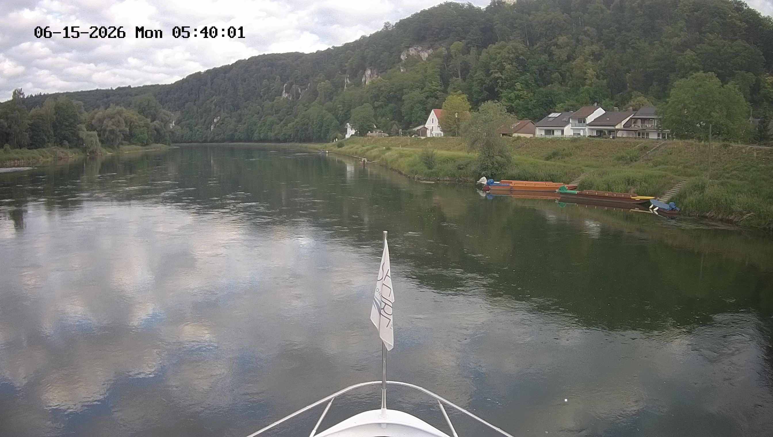 Archived image Webcam Kelheim – View Ship Maximilian II