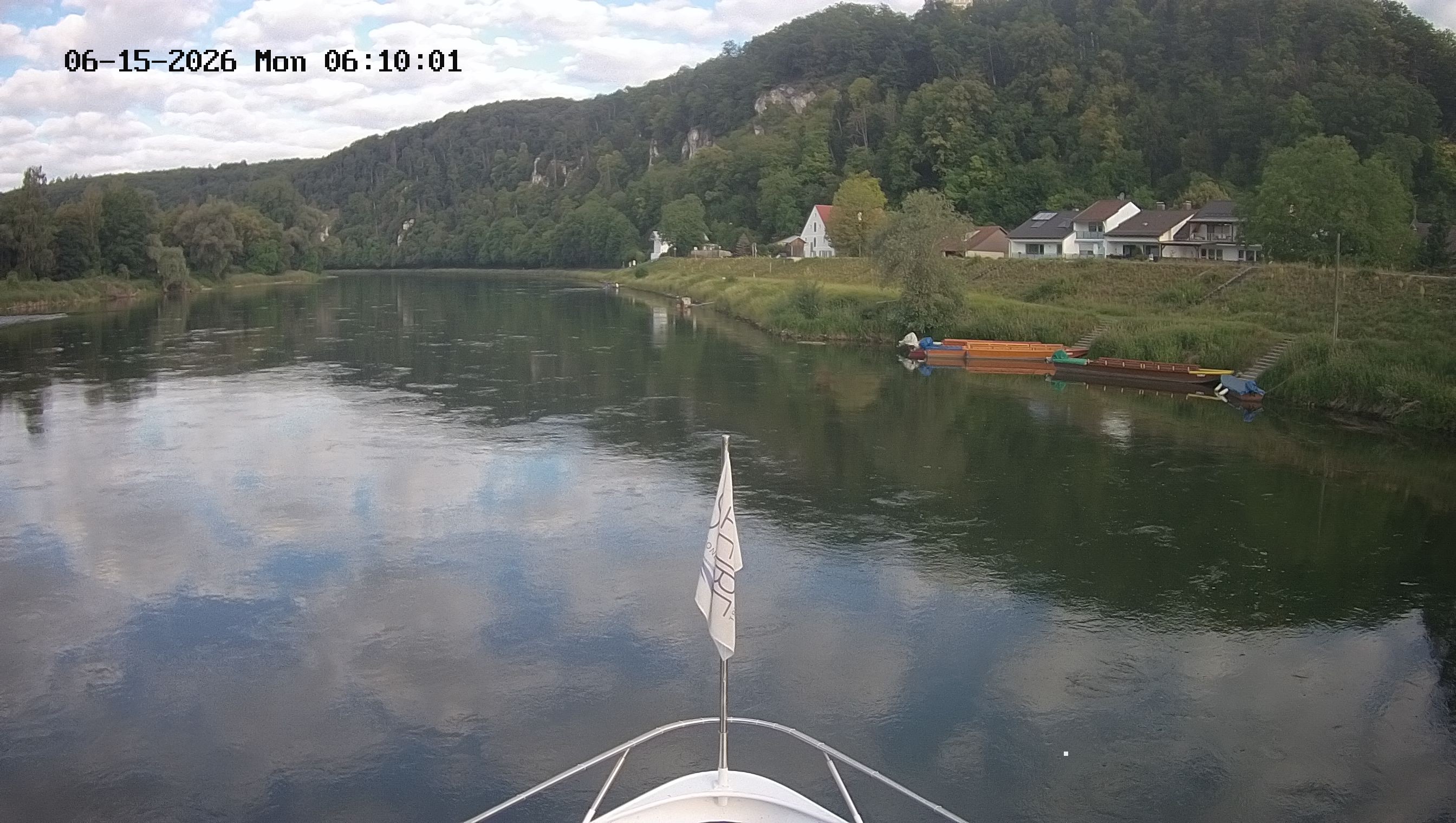 Archived image Webcam Kelheim – View Ship Maximilian II