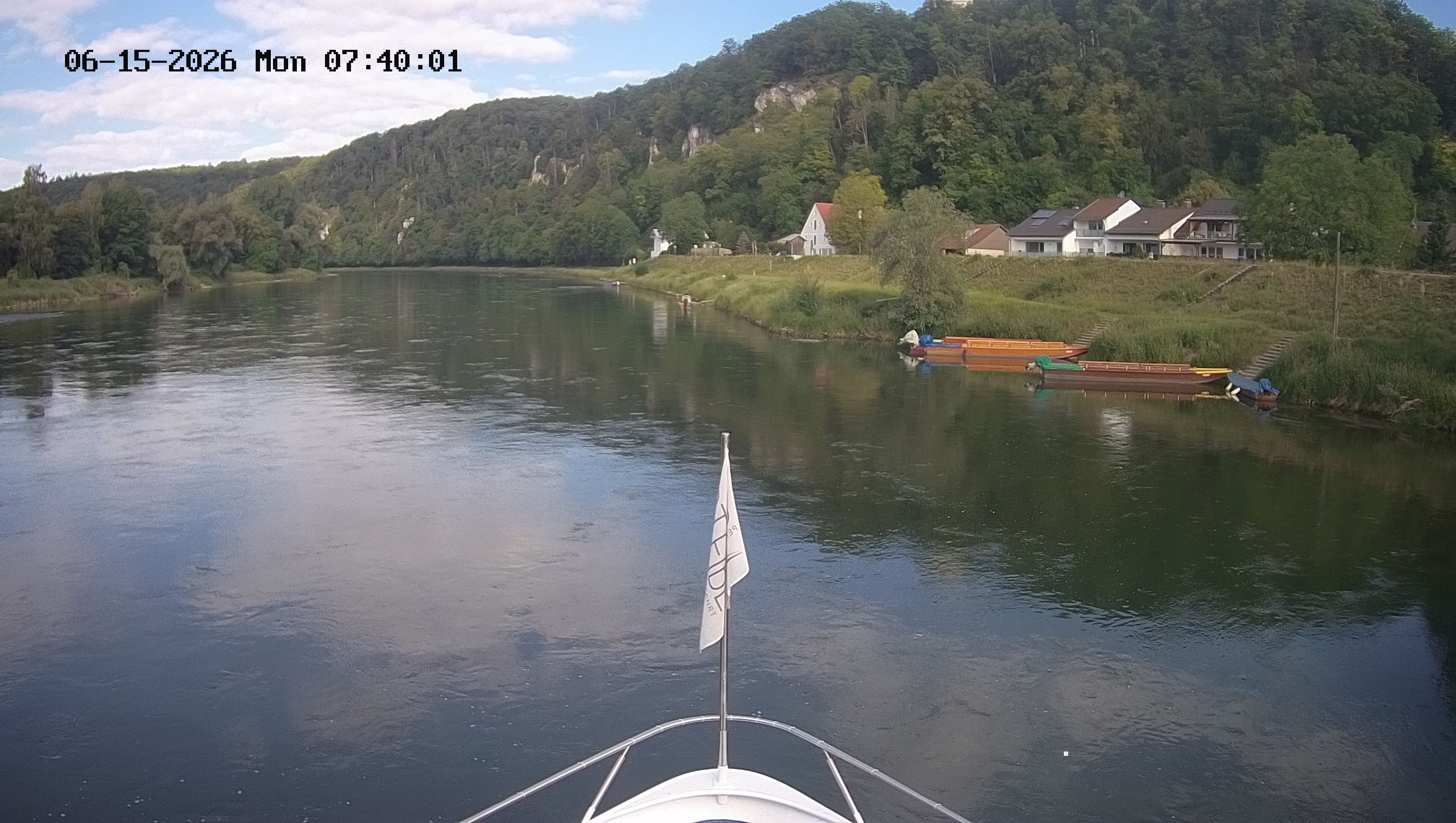 Archived image Webcam Kelheim – View Ship Maximilian II