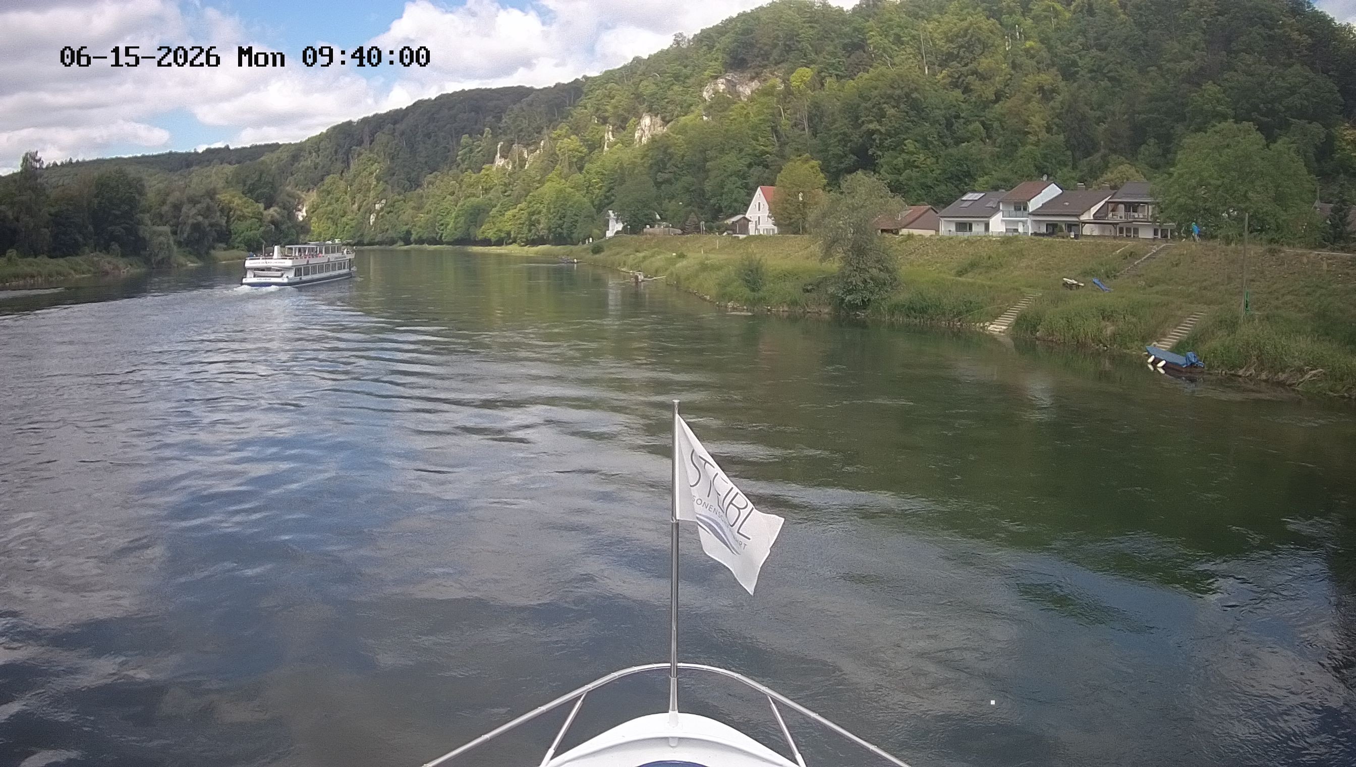 Archived image Webcam Kelheim – View Ship Maximilian II