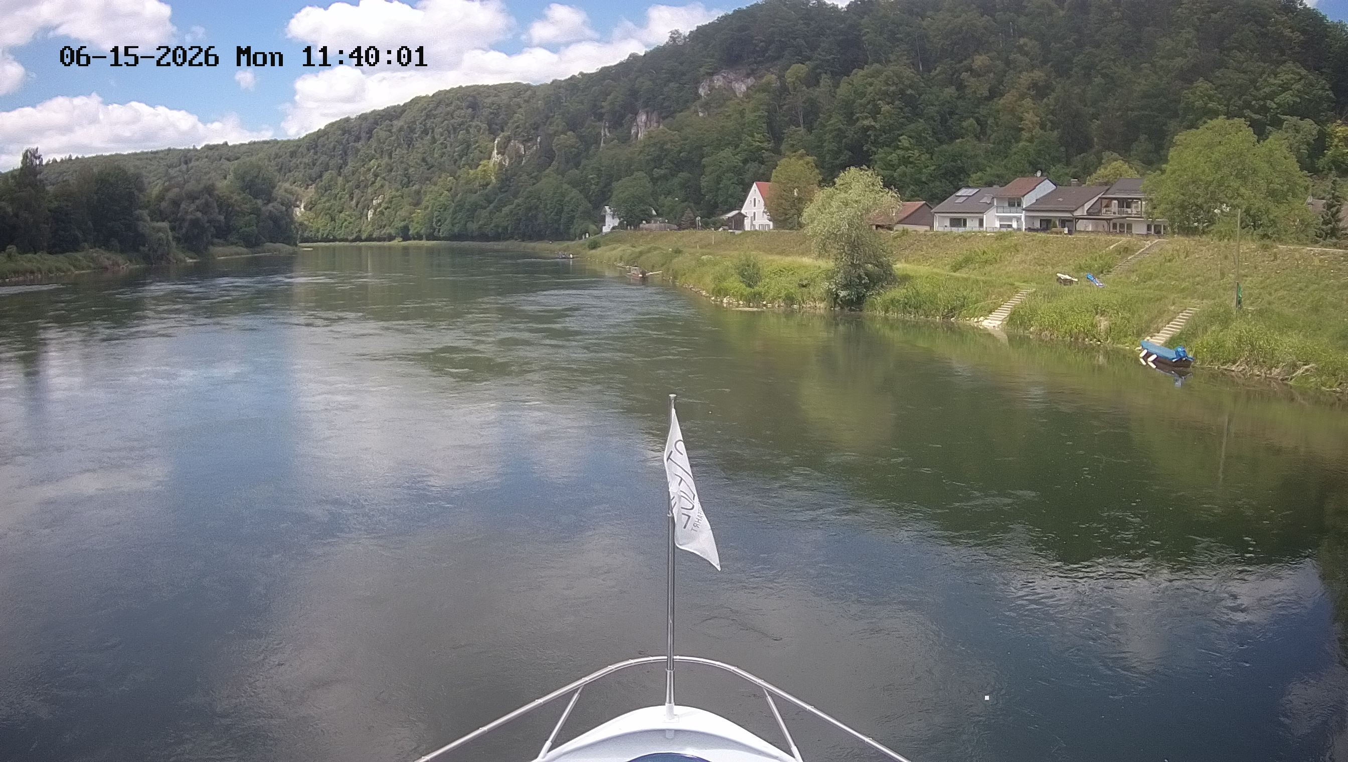 Archived image Webcam Kelheim – View Ship Maximilian II