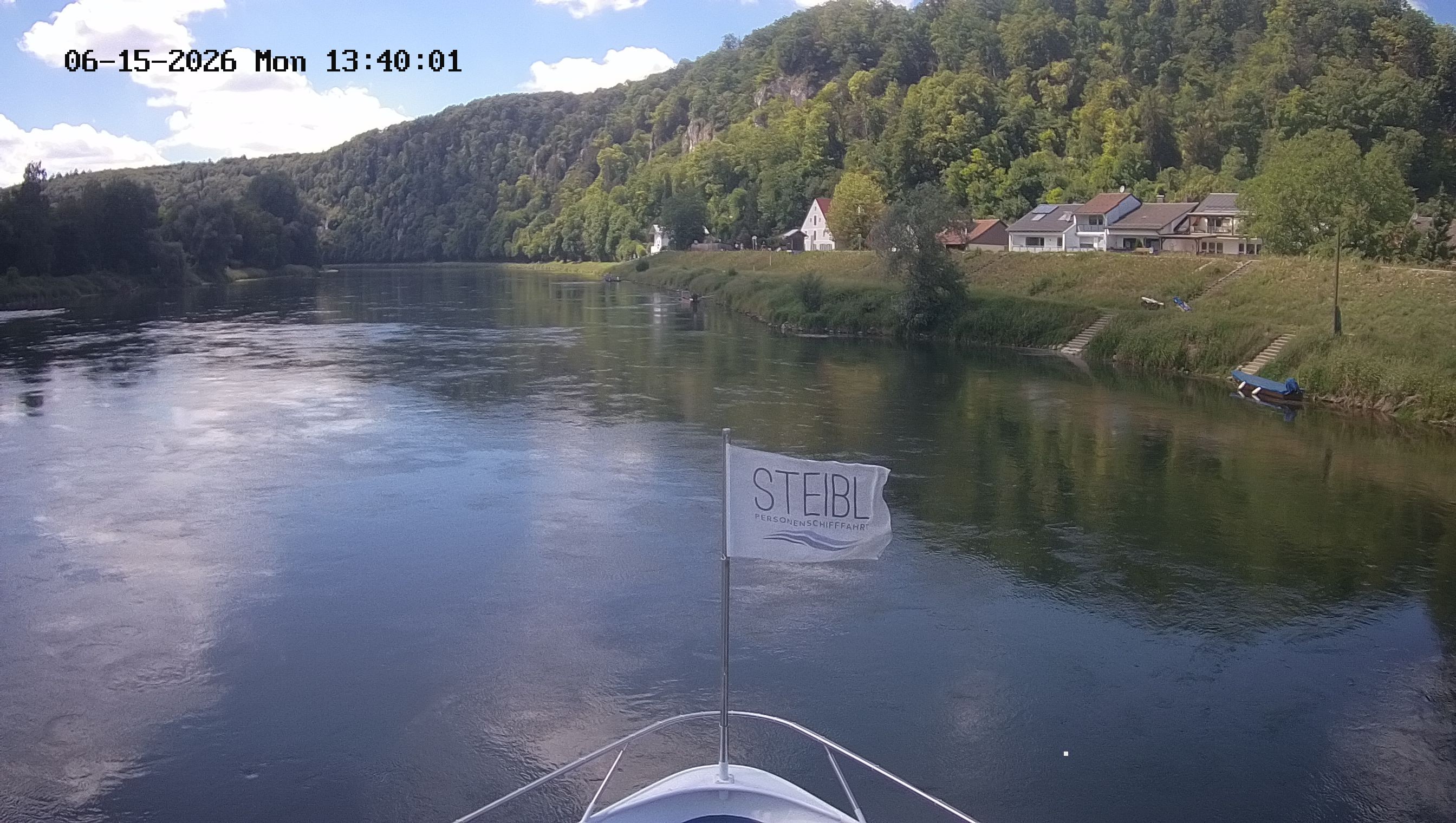 Archived image Webcam Kelheim – View Ship Maximilian II