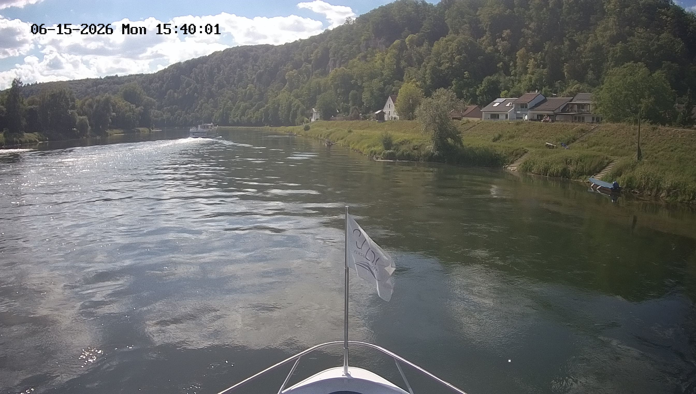 Archived image Webcam Kelheim – View Ship Maximilian II