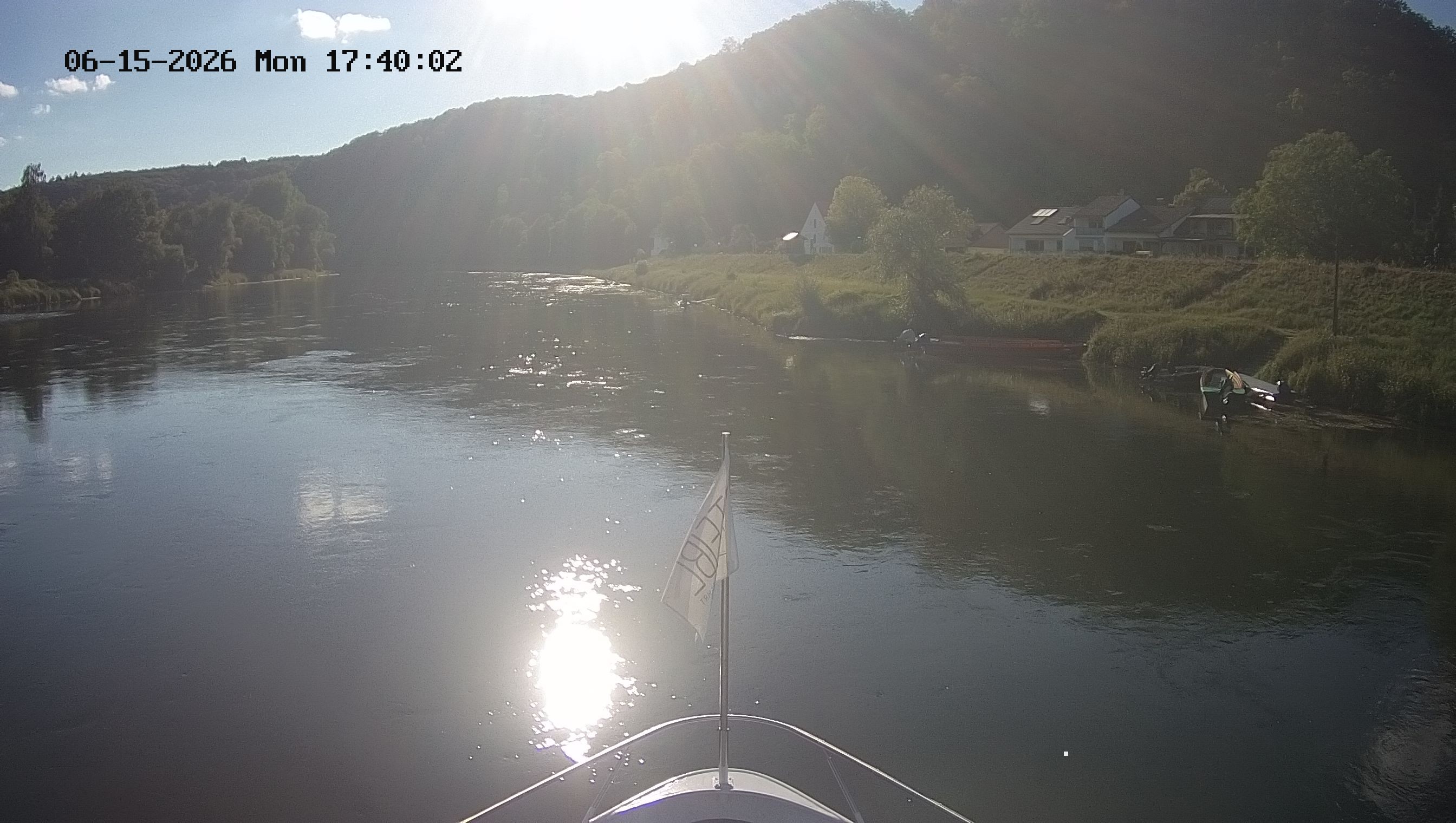 Archived image Webcam Kelheim – View Ship Maximilian II