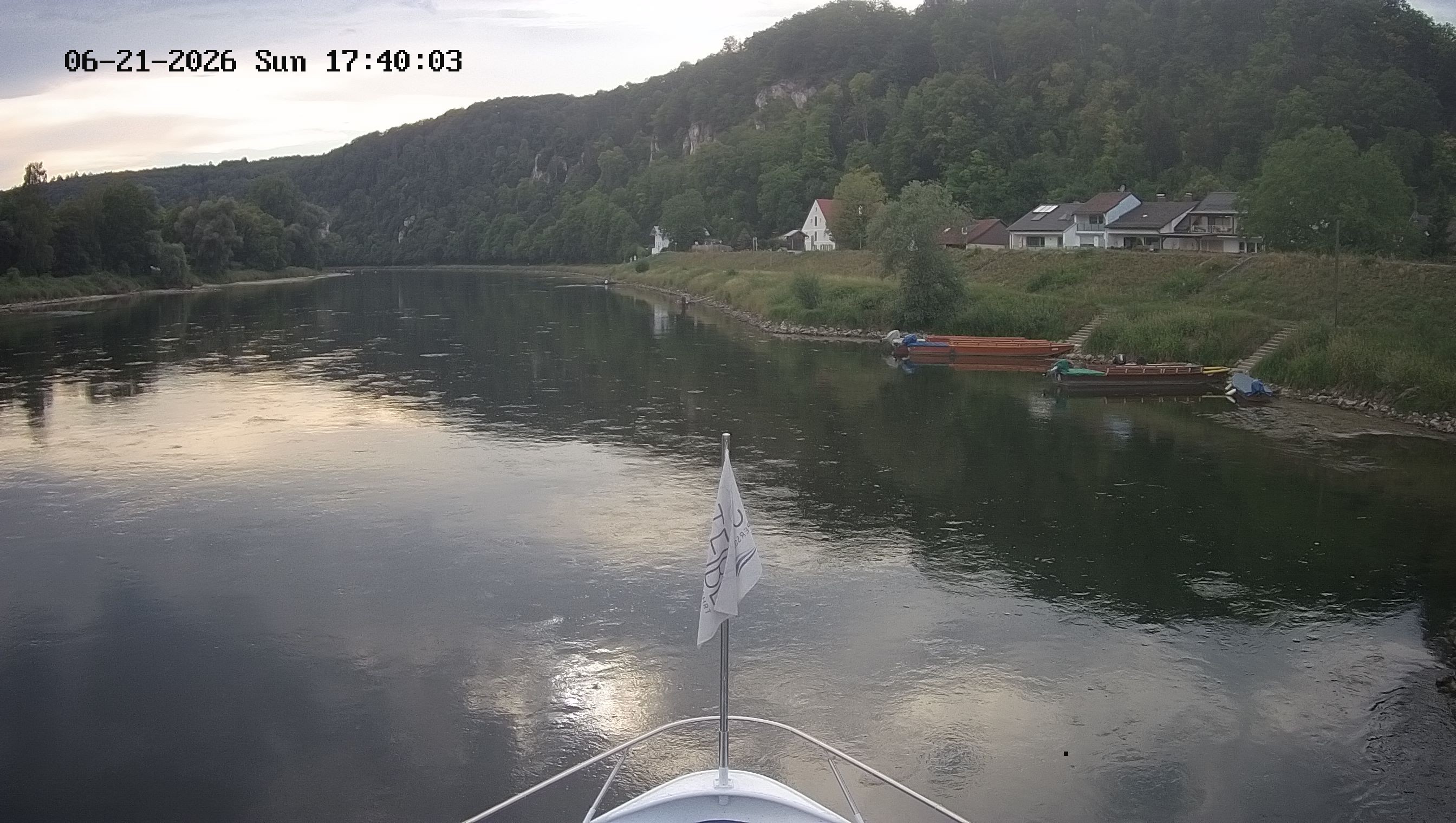 Archived image Webcam Kelheim – View Ship Maximilian II