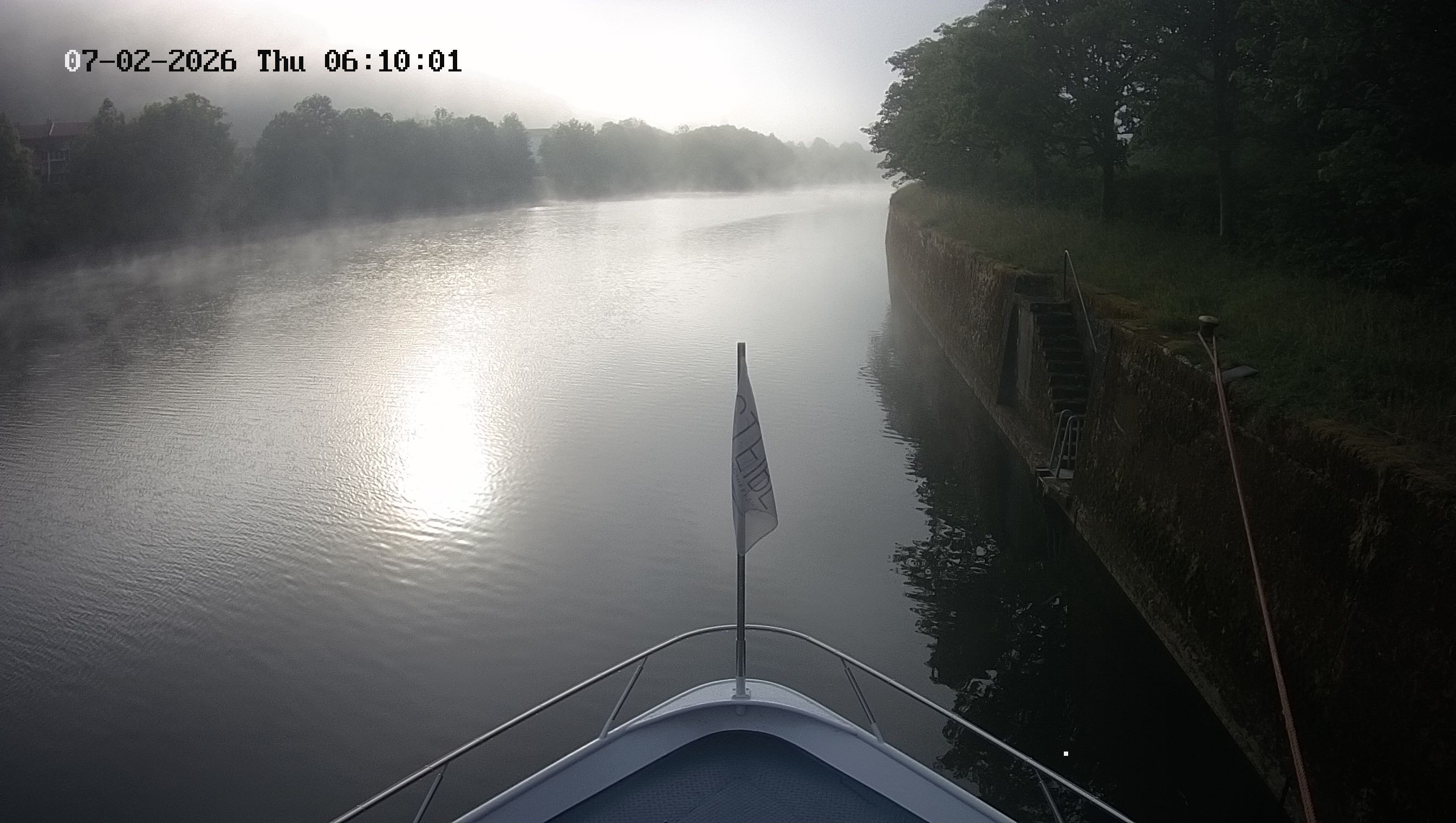 Archived image Webcam Kelheim – View Ship Maximilian II