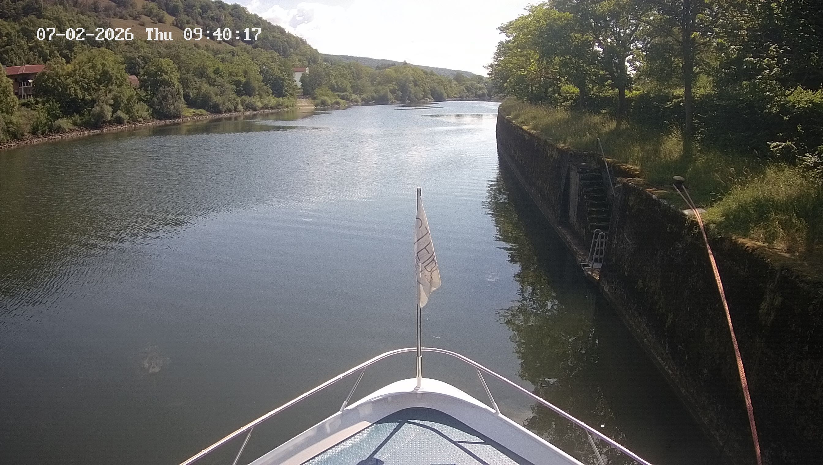 Archived image Webcam Kelheim – View Ship Maximilian II