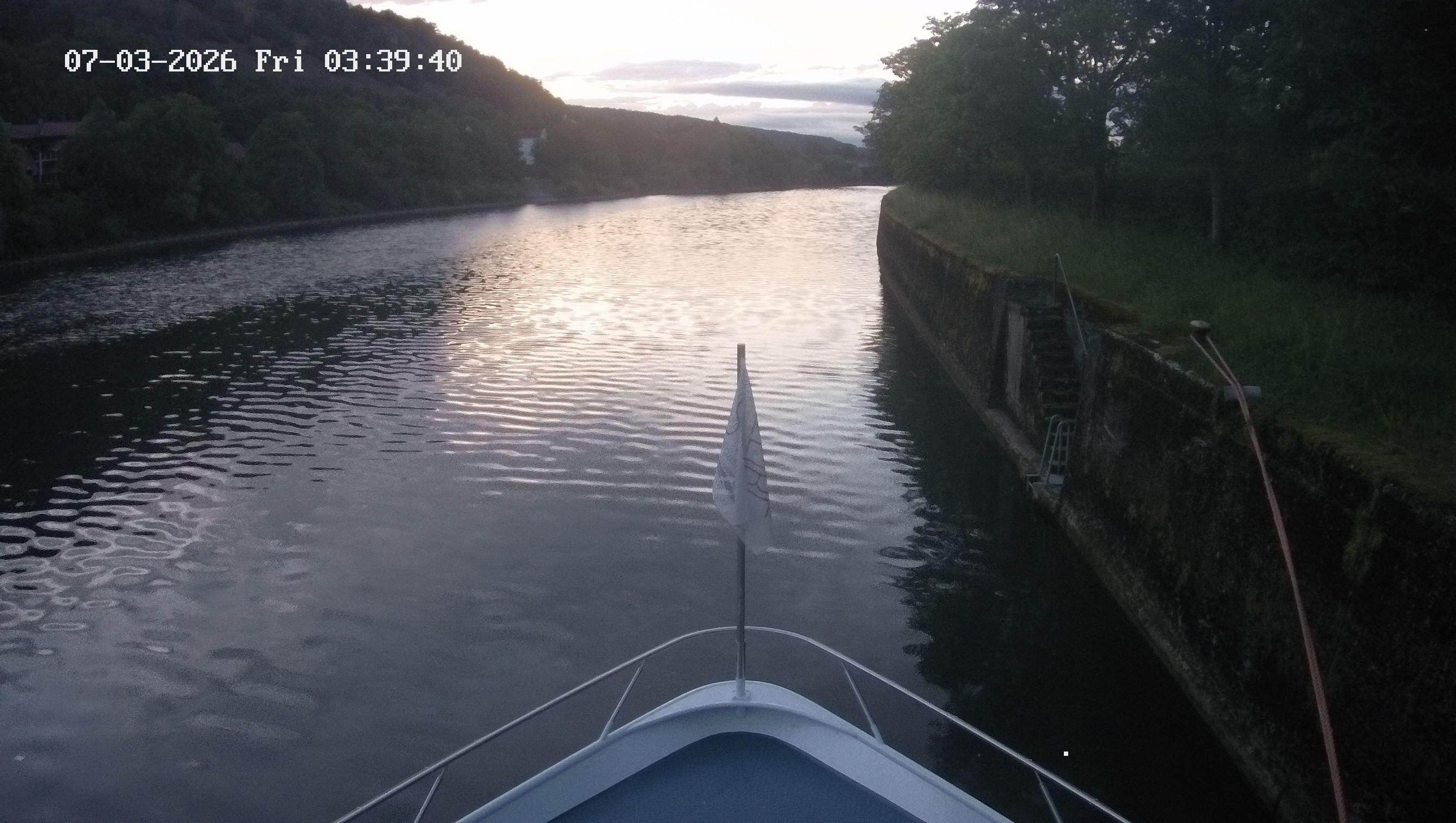 Archived image Webcam Kelheim – View Ship Maximilian II
