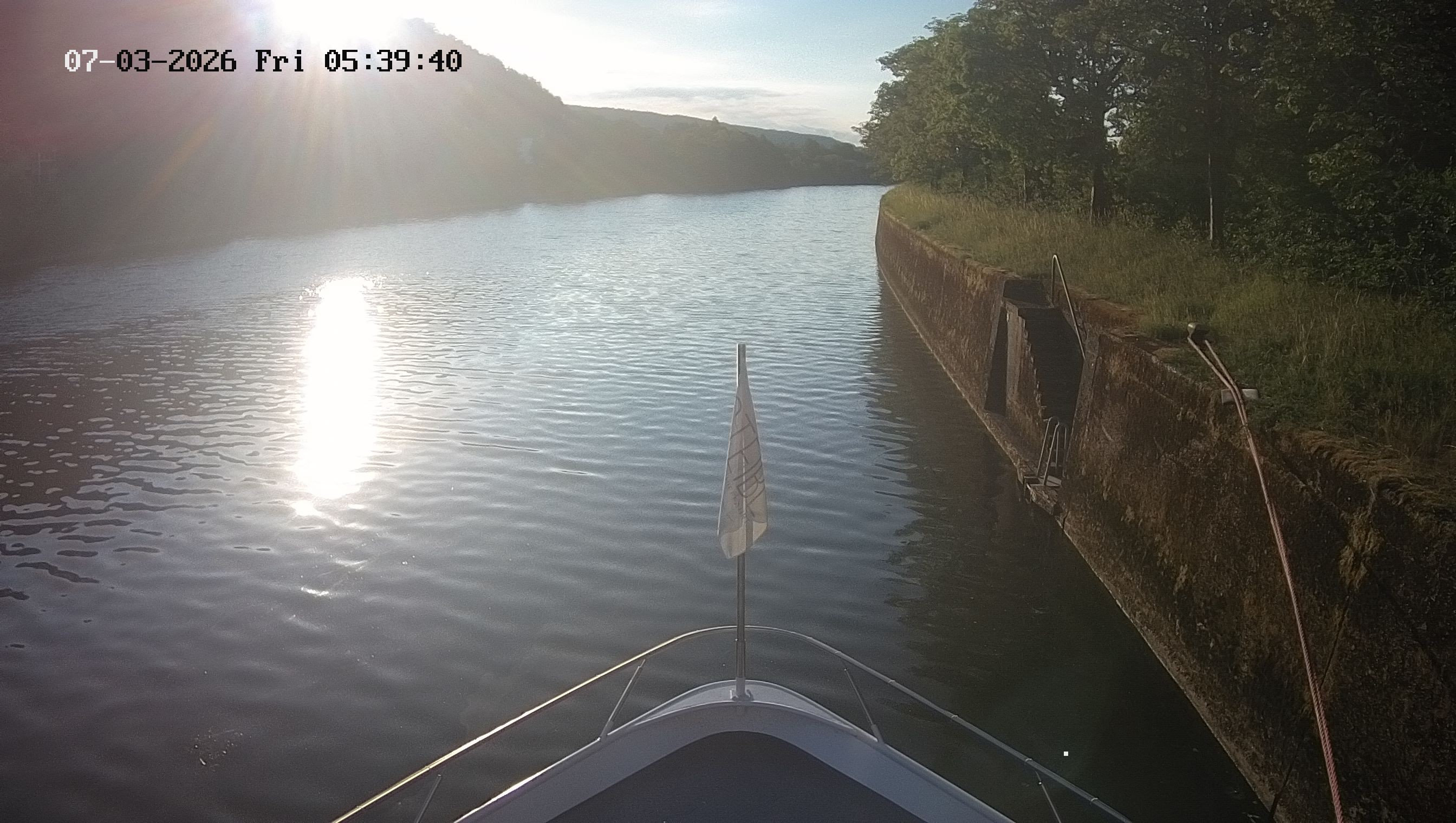Archived image Webcam Kelheim – View Ship Maximilian II