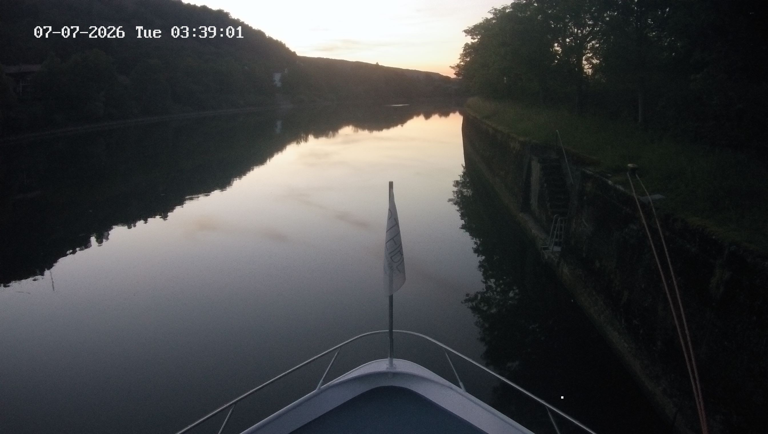 Archived image Webcam Kelheim – View Ship Maximilian II