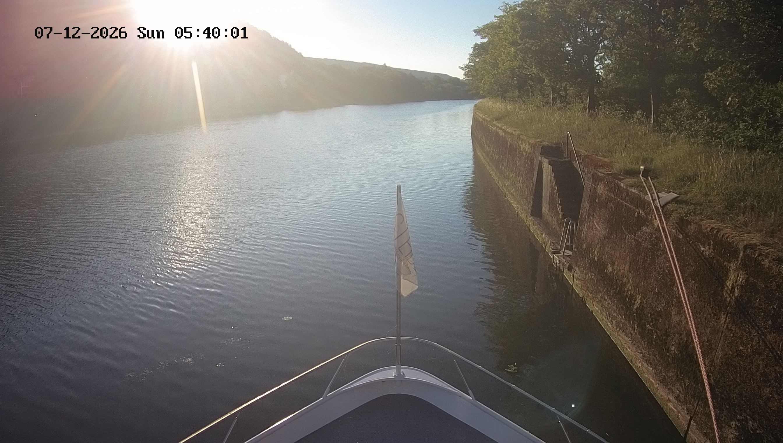 Archived image Webcam Kelheim – View Ship Maximilian II