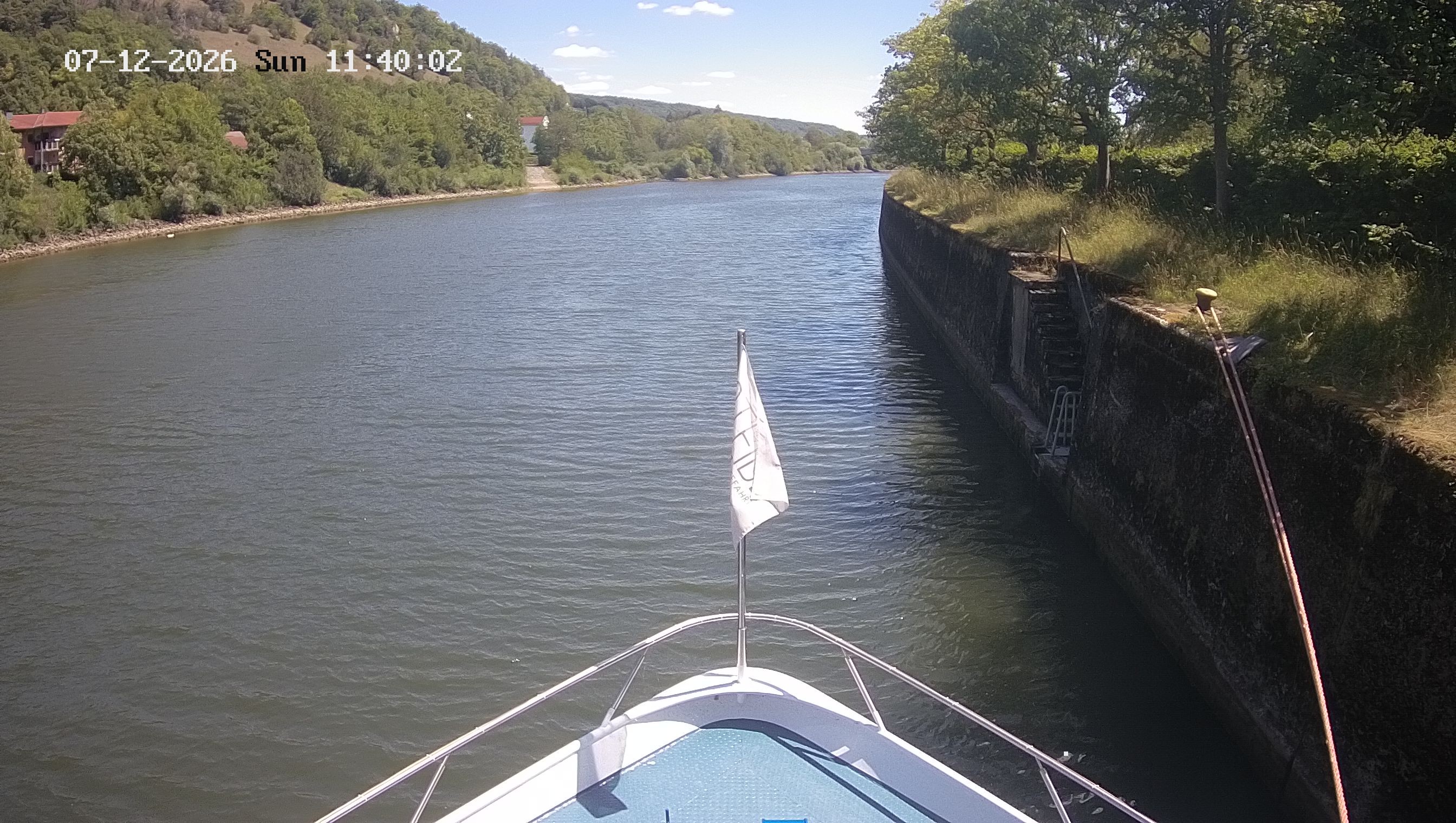 Archived image Webcam Kelheim – View Ship Maximilian II