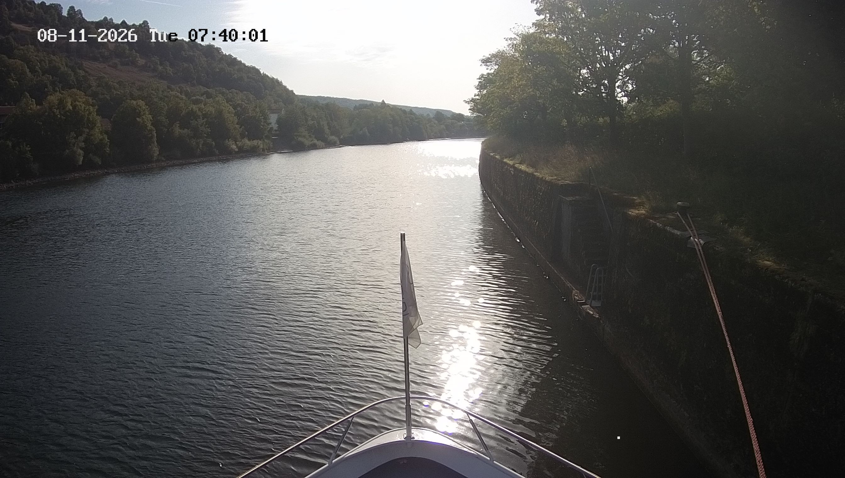 Archived image Webcam Kelheim – View Ship Maximilian II