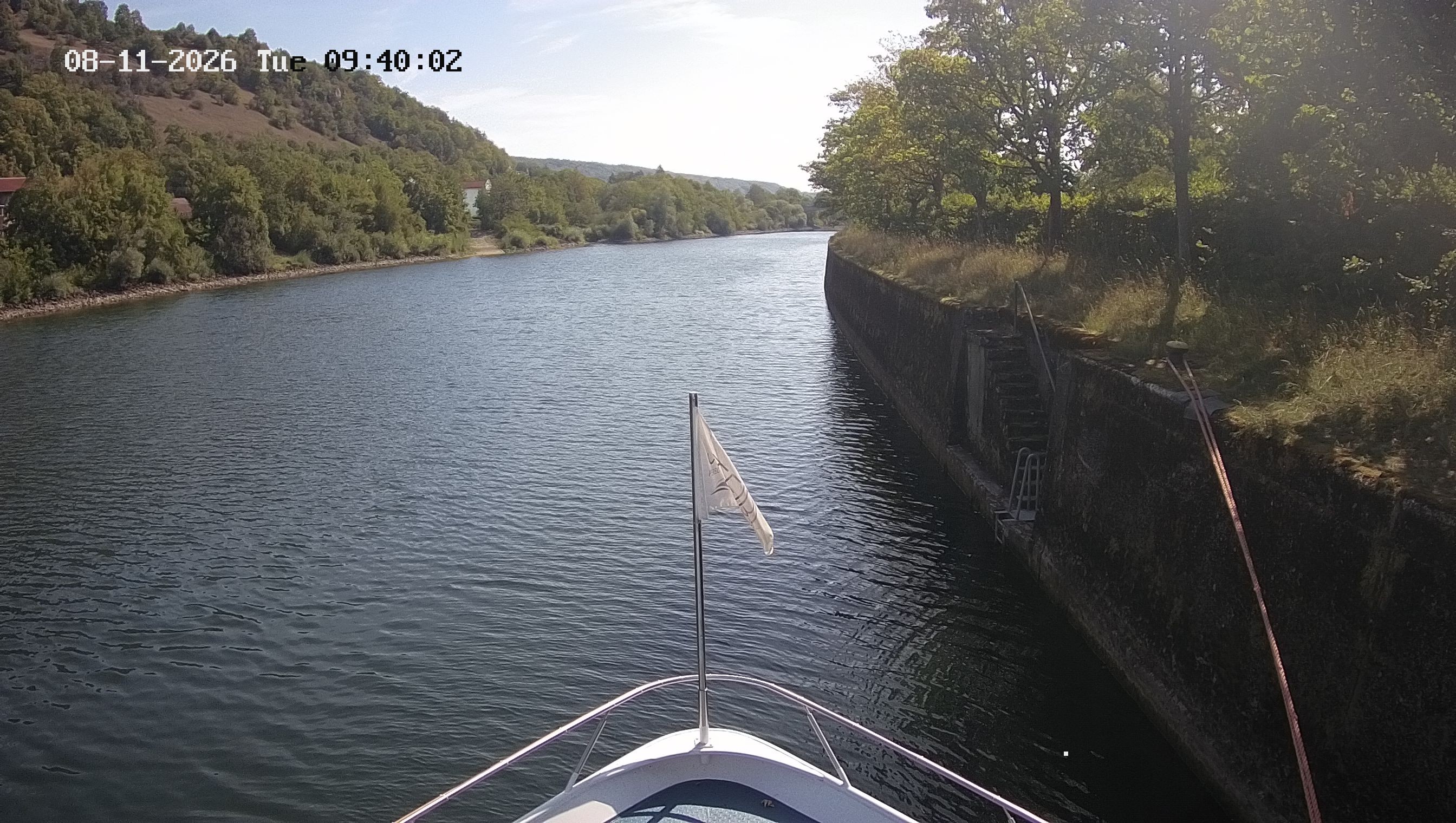 Archived image Webcam Kelheim – View Ship Maximilian II