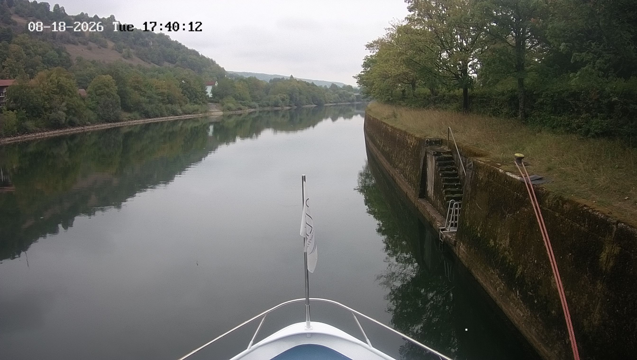 Archived image Webcam Kelheim – View Ship Maximilian II