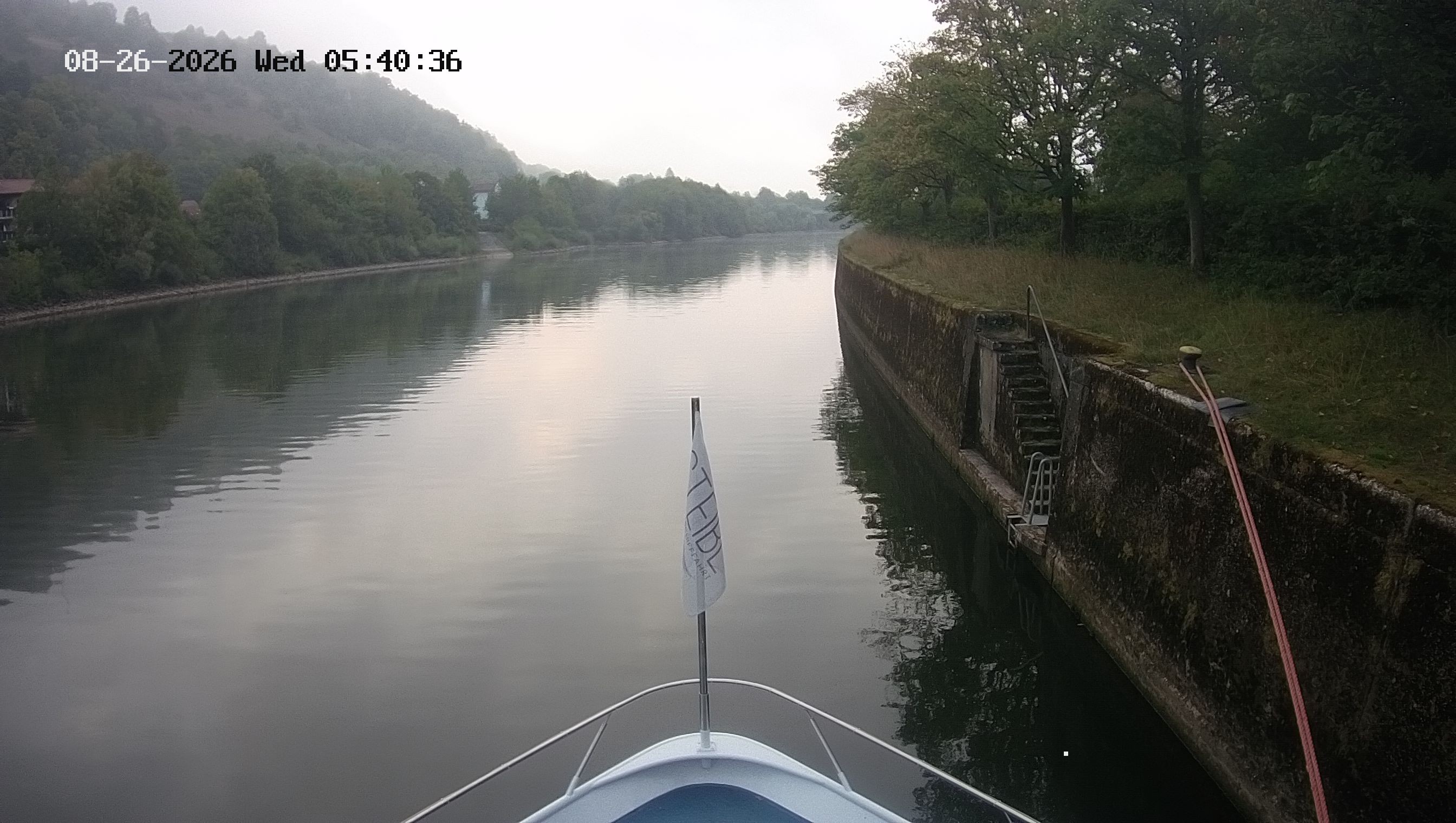 Archived image Webcam Kelheim – View Ship Maximilian II