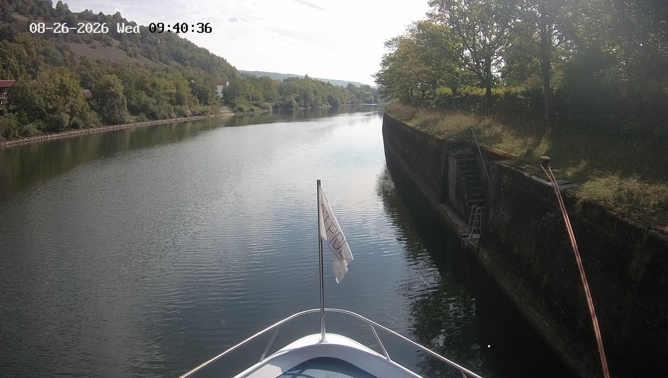Archived image Webcam Kelheim – View Ship Maximilian II