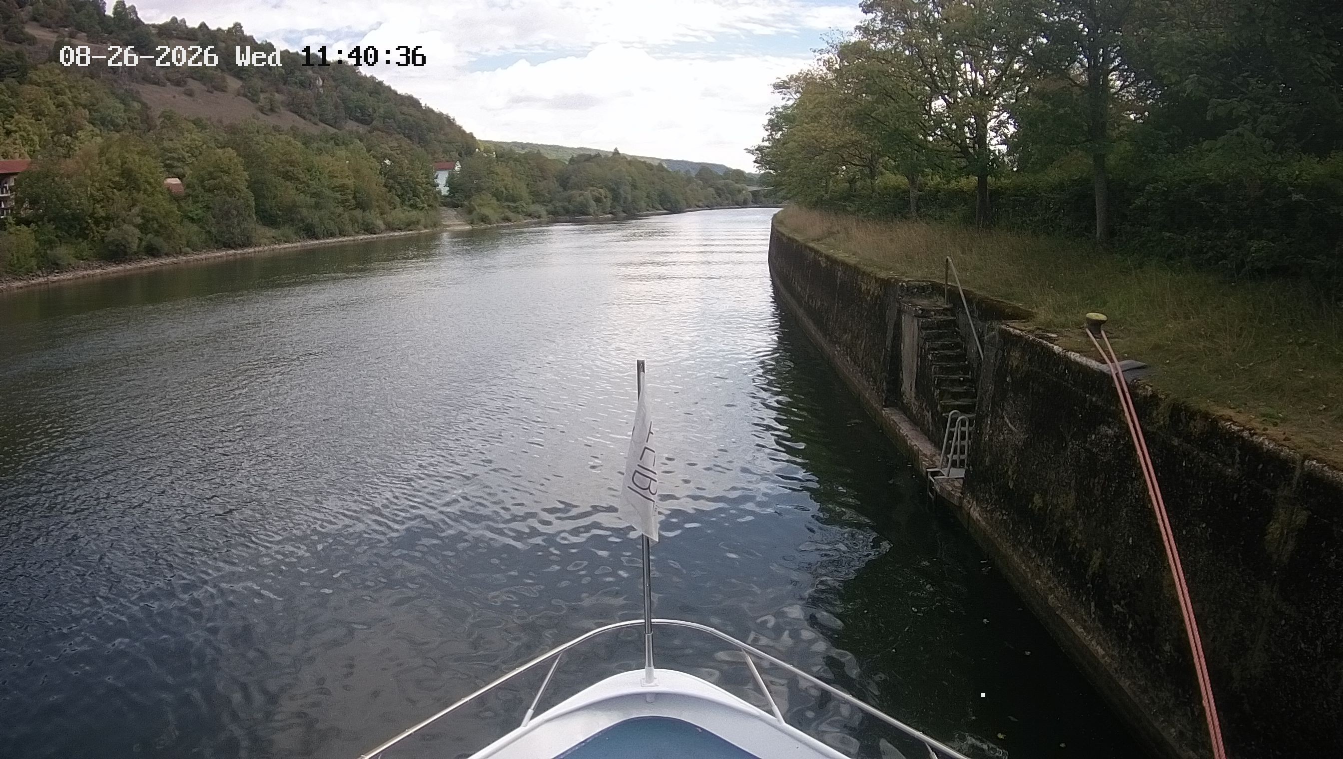 Archived image Webcam Kelheim – View Ship Maximilian II