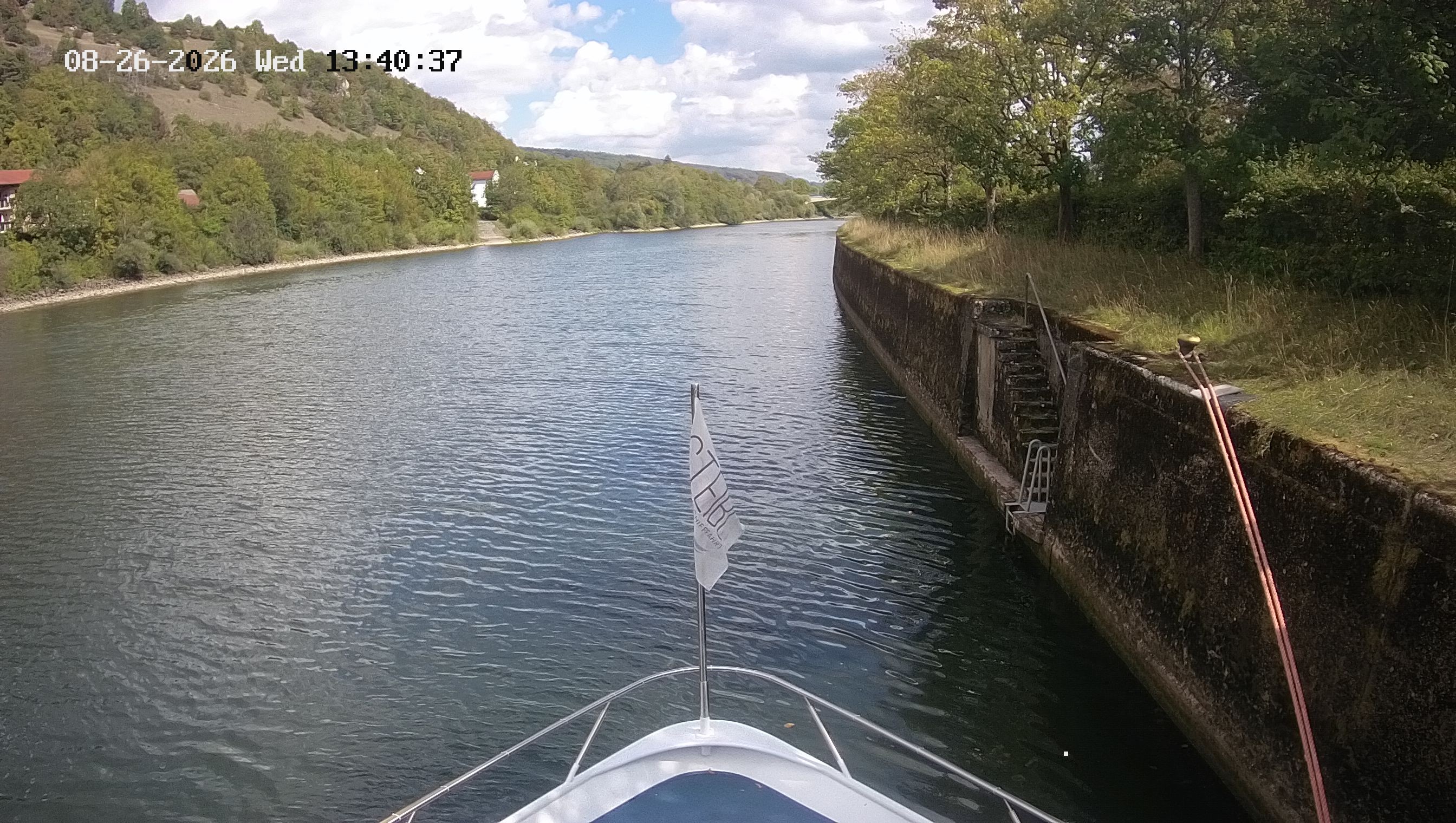 Archived image Webcam Kelheim – View Ship Maximilian II
