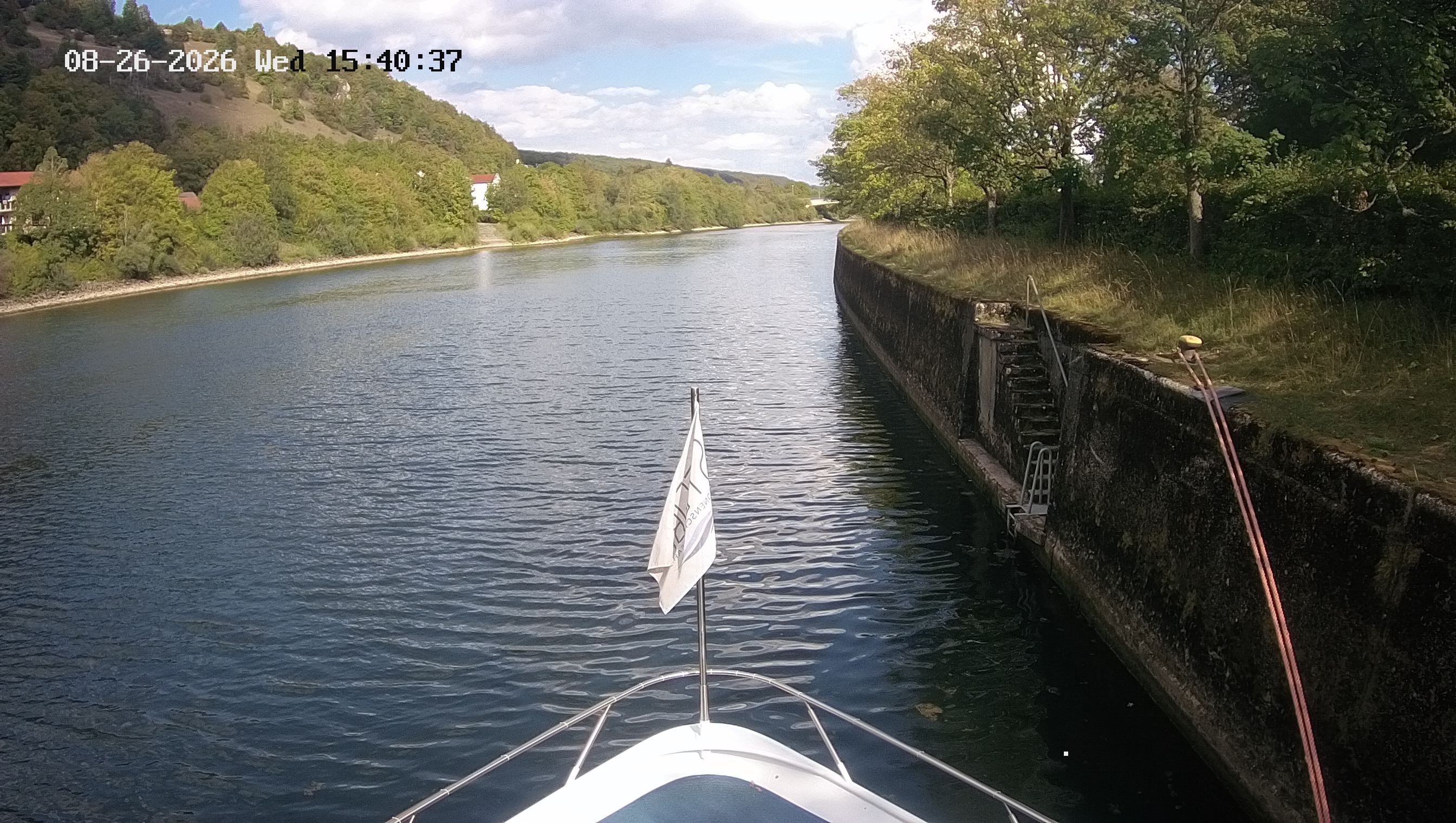 Archived image Webcam Kelheim – View Ship Maximilian II