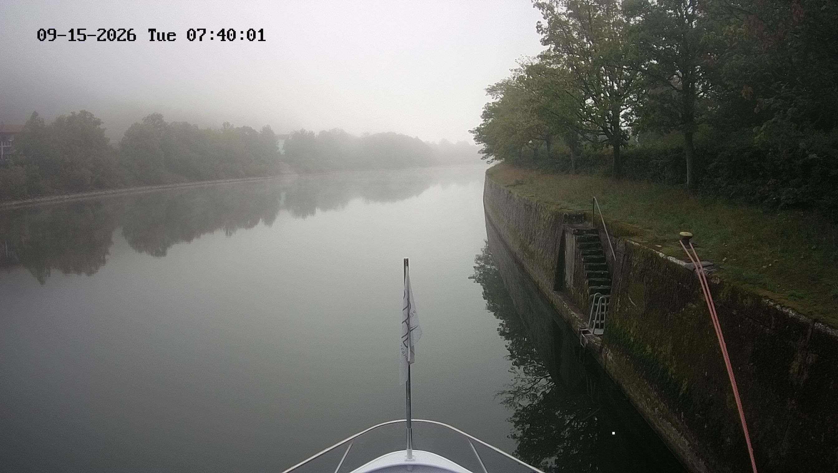Archived image Webcam Kelheim – View Ship Maximilian II