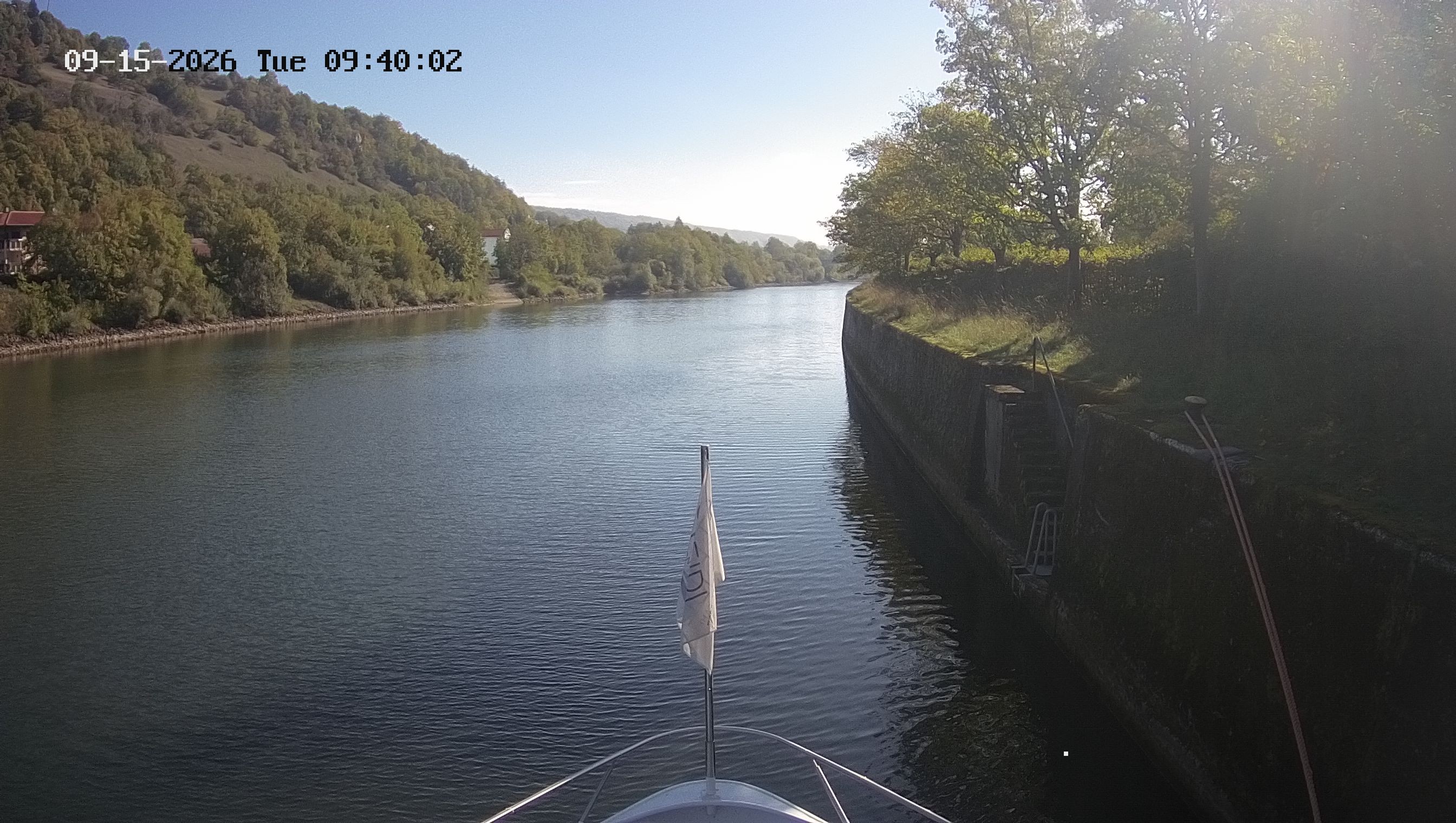 Archived image Webcam Kelheim – View Ship Maximilian II