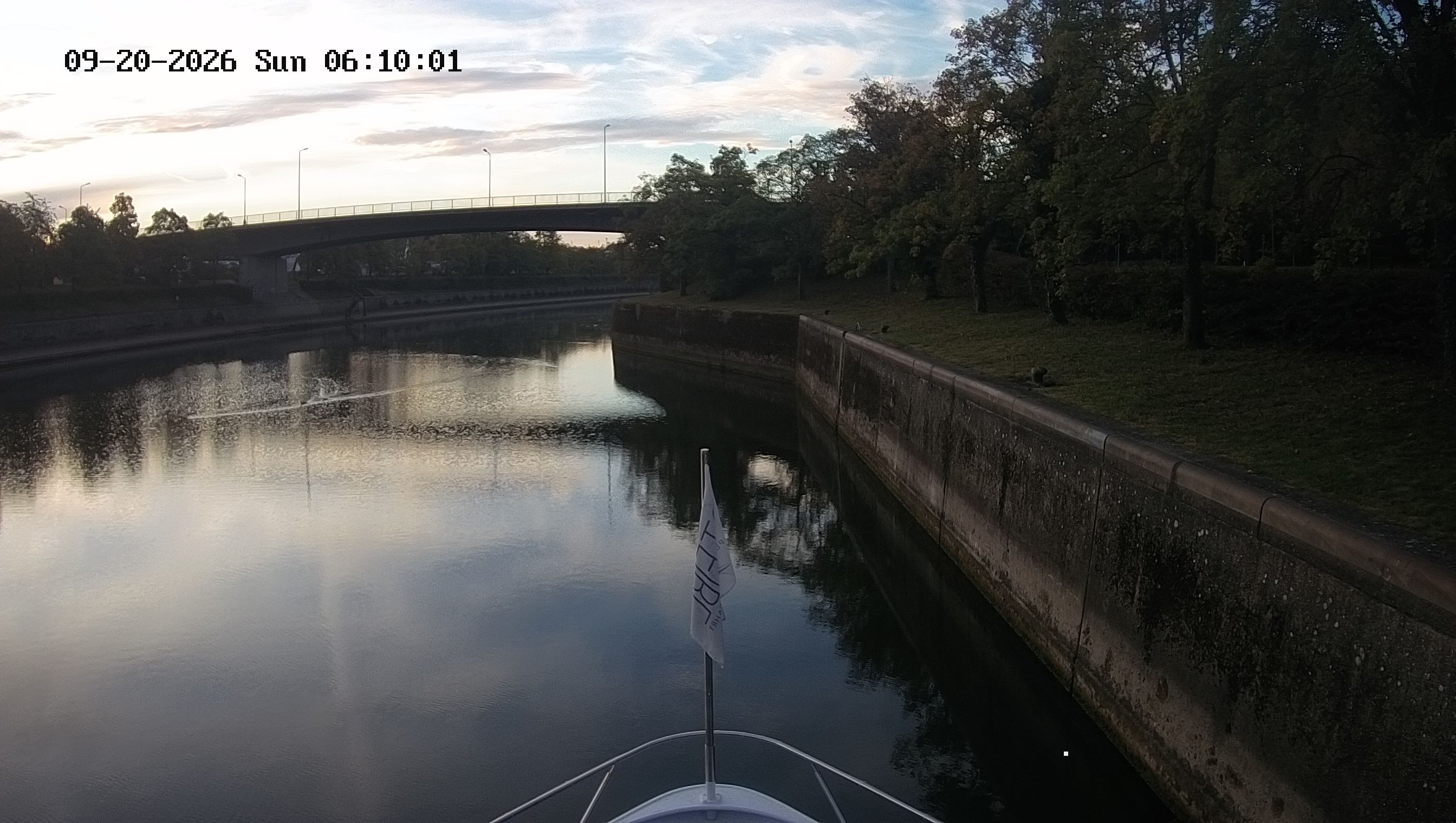 Archived image Webcam Kelheim – View Ship Maximilian II