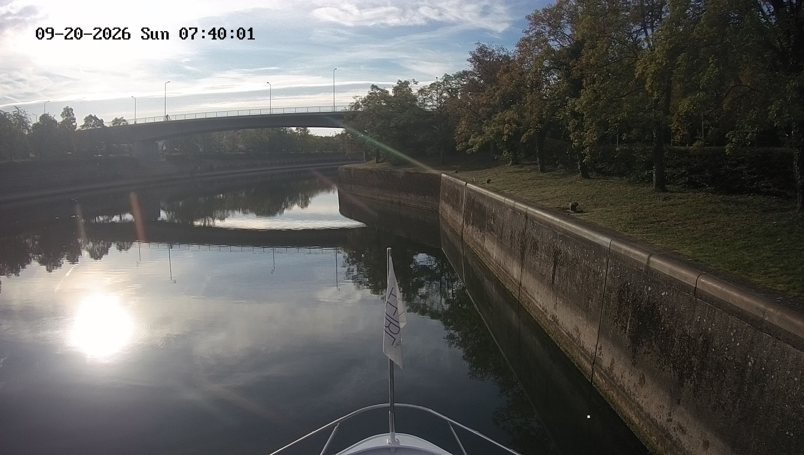 Archived image Webcam Kelheim – View Ship Maximilian II