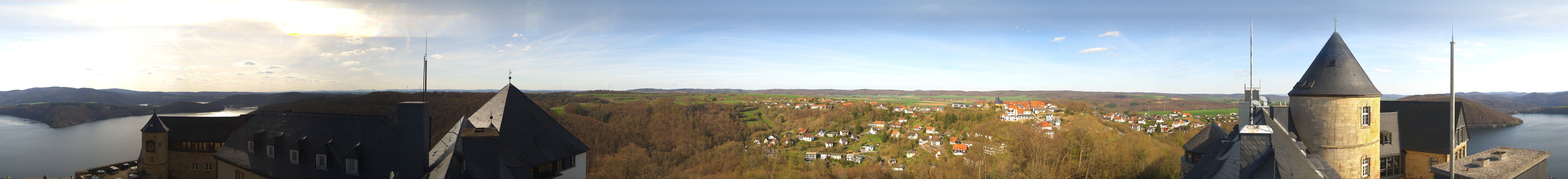 Archiv Foto Webcam Panoramakamera Schloss Waldeck am Edersee