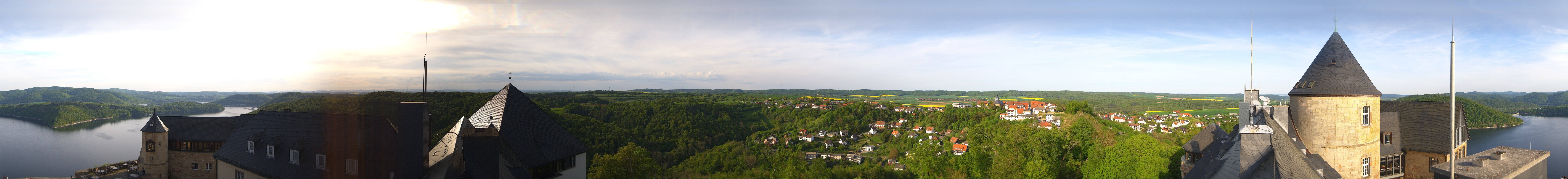 Archiv Foto Webcam Panoramakamera Schloss Waldeck am Edersee