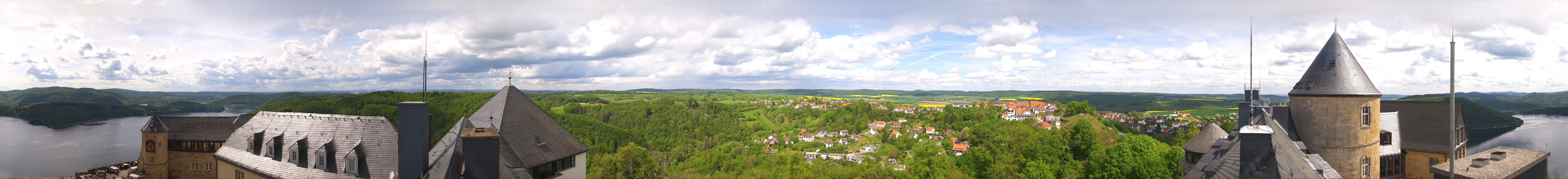 Archiv Foto Webcam Panoramakamera Schloss Waldeck am Edersee