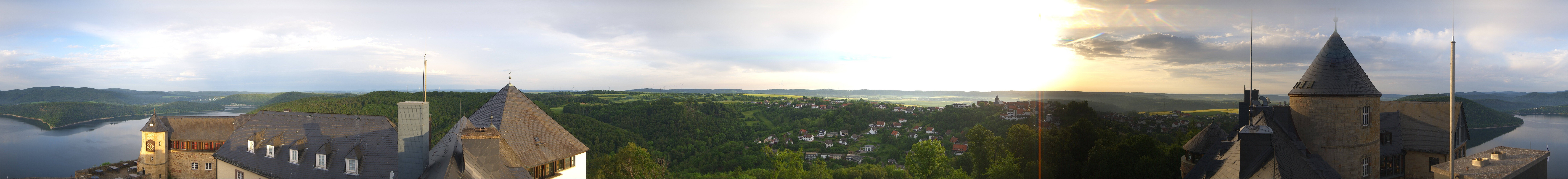 Archiv Foto Webcam Panoramakamera Schloss Waldeck am Edersee