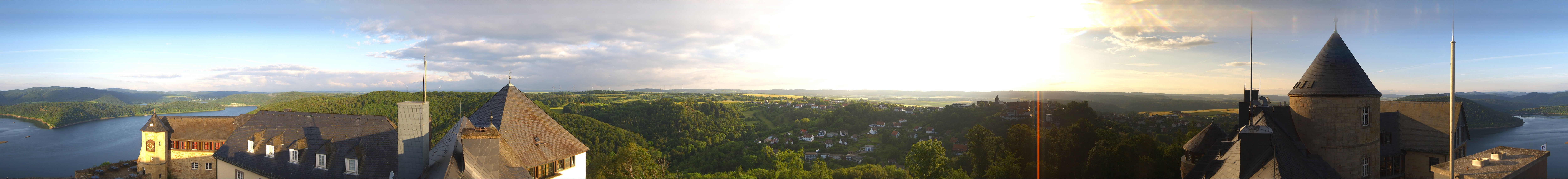 Archiv Foto Webcam Panoramakamera Schloss Waldeck am Edersee