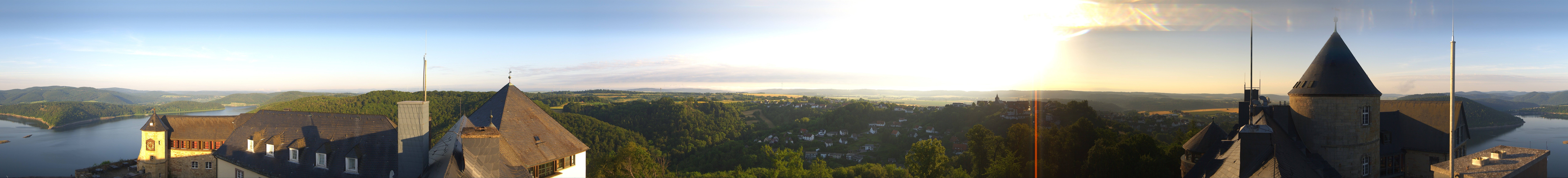 Archiv Foto Webcam Panoramakamera Schloss Waldeck am Edersee