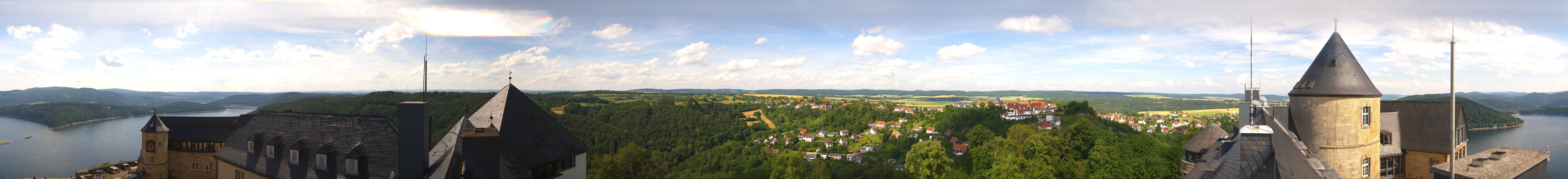 Archiv Foto Webcam Panoramakamera Schloss Waldeck am Edersee