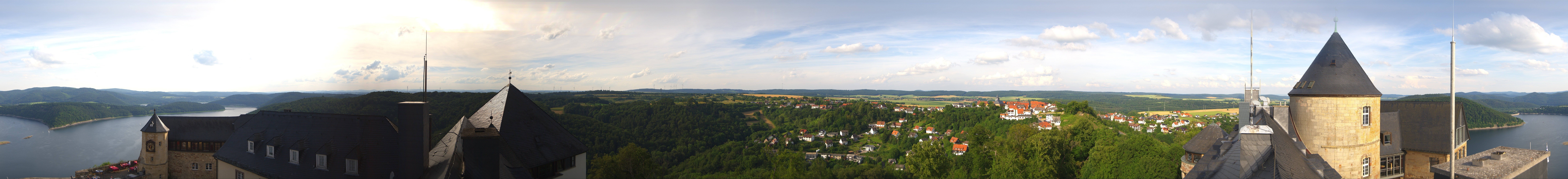 Archiv Foto Webcam Panoramakamera Schloss Waldeck am Edersee